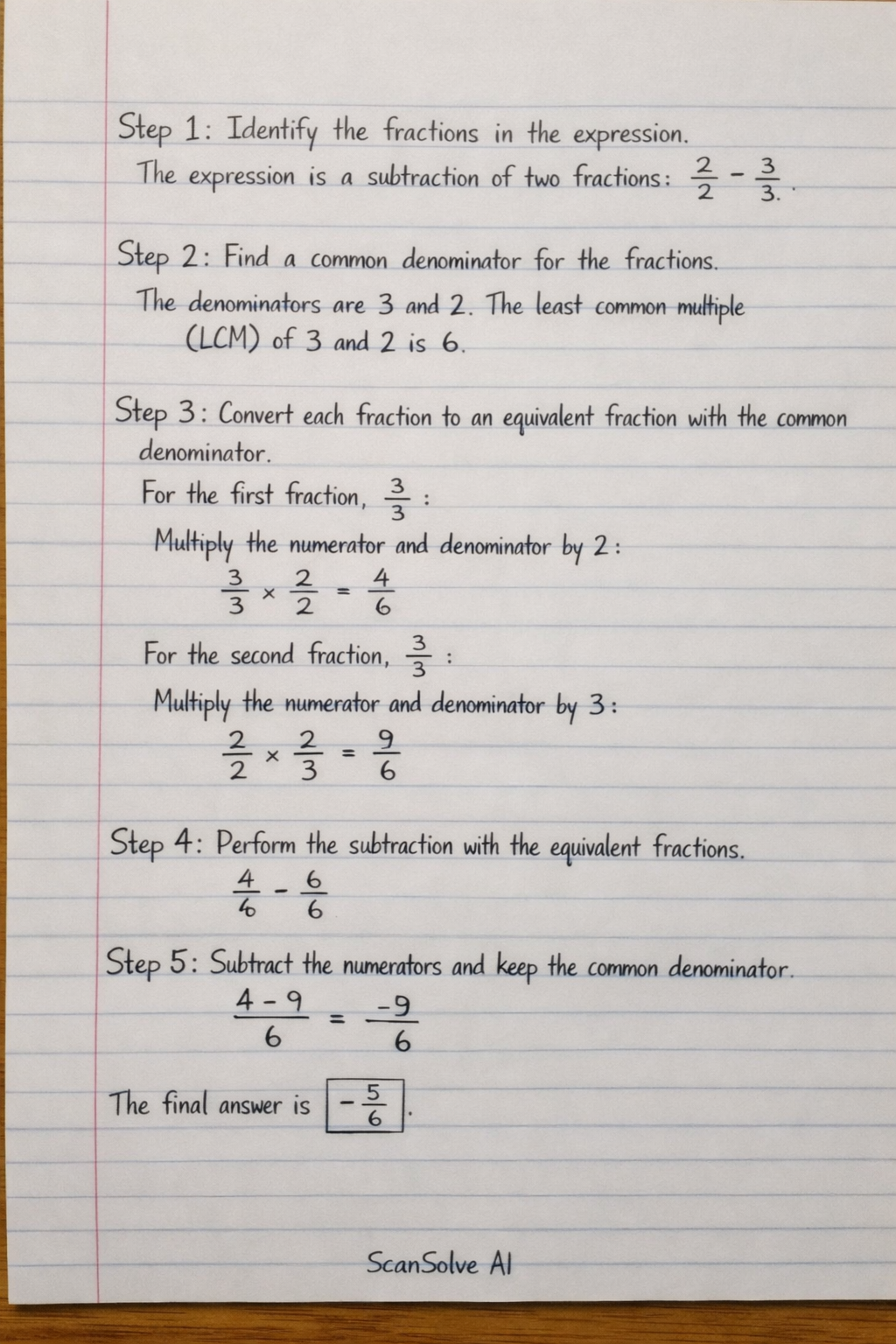 Handwritten step-by-step solution preview