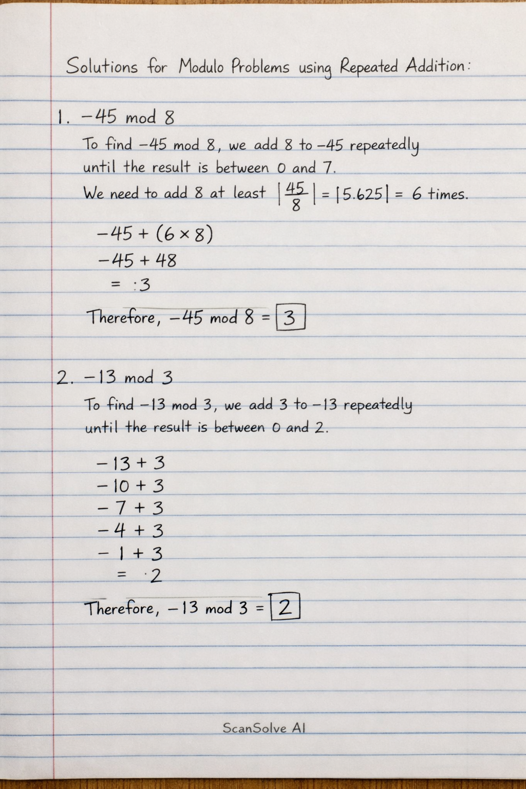 Handwritten step-by-step solution preview