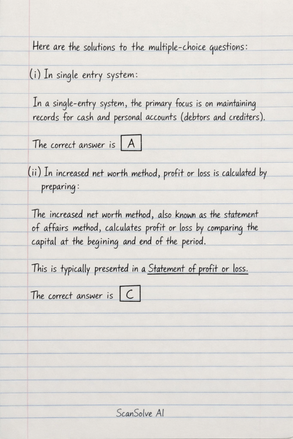 Handwritten step-by-step solution preview