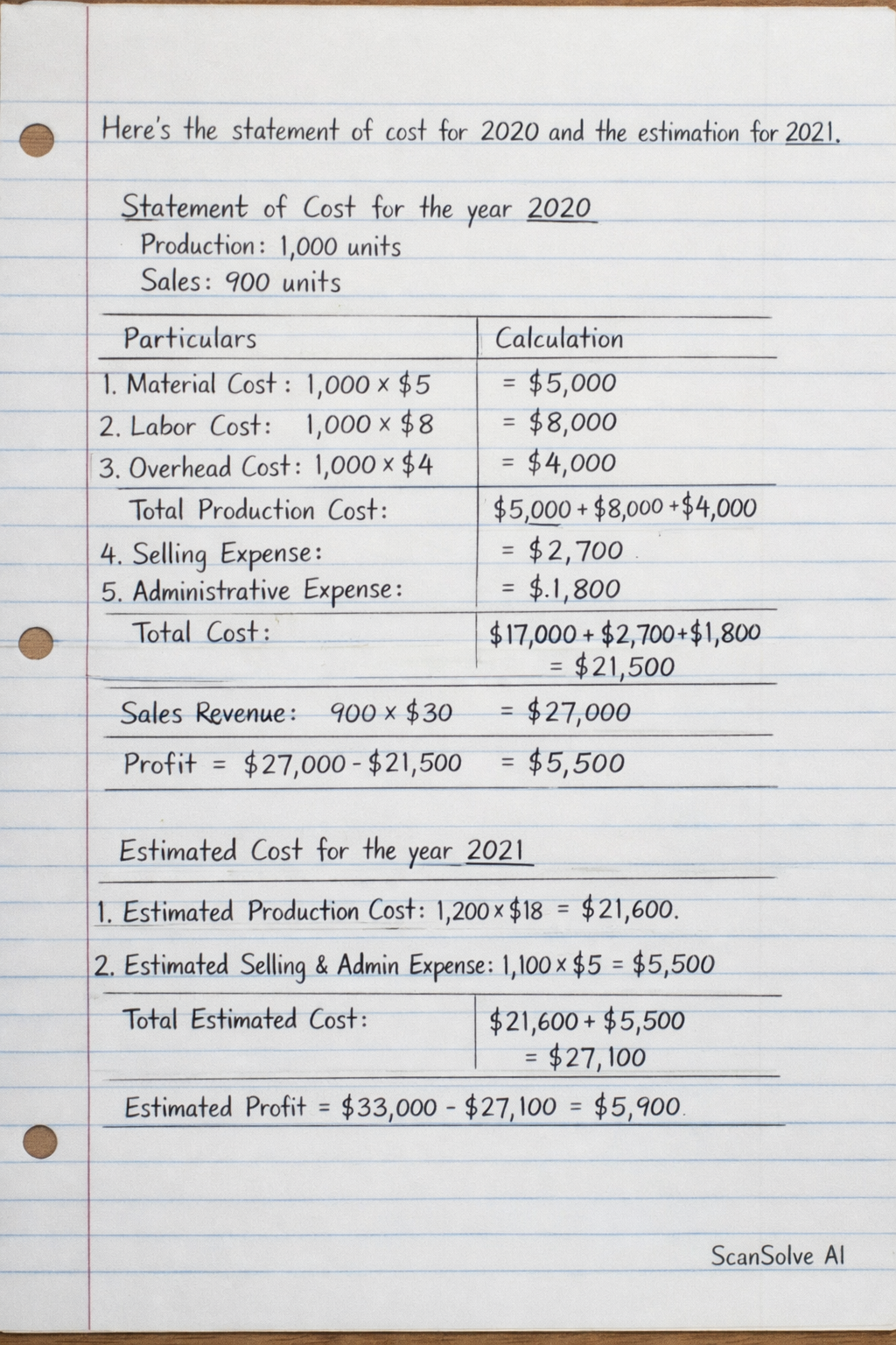 Handwritten step-by-step solution preview