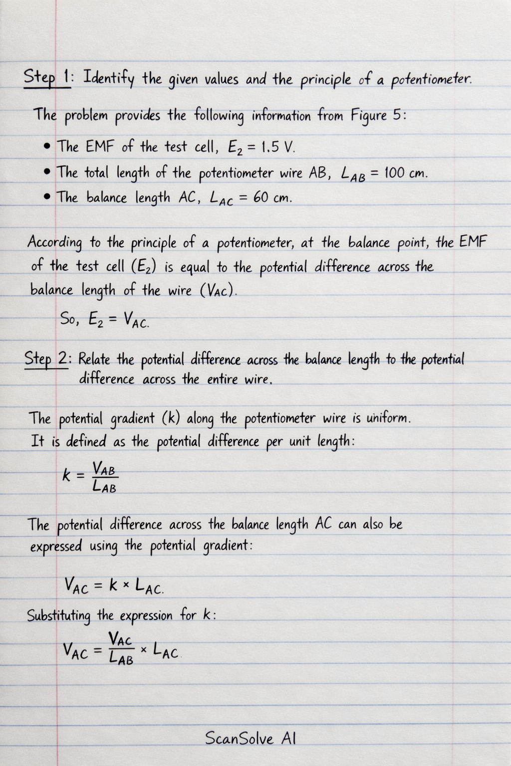 Handwritten step-by-step solution preview