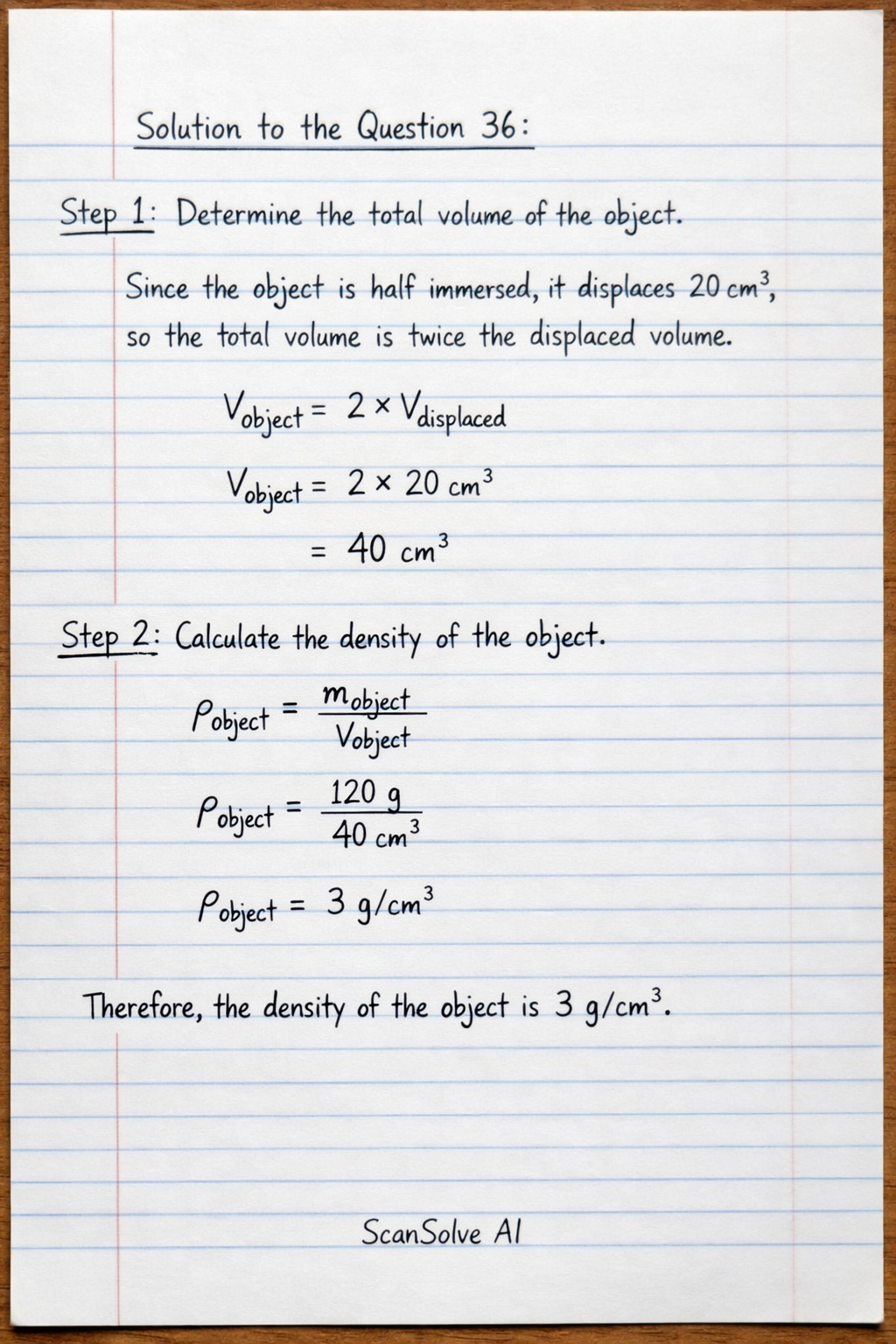 Handwritten step-by-step solution preview