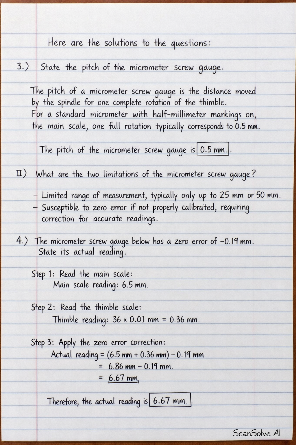 Handwritten step-by-step solution preview