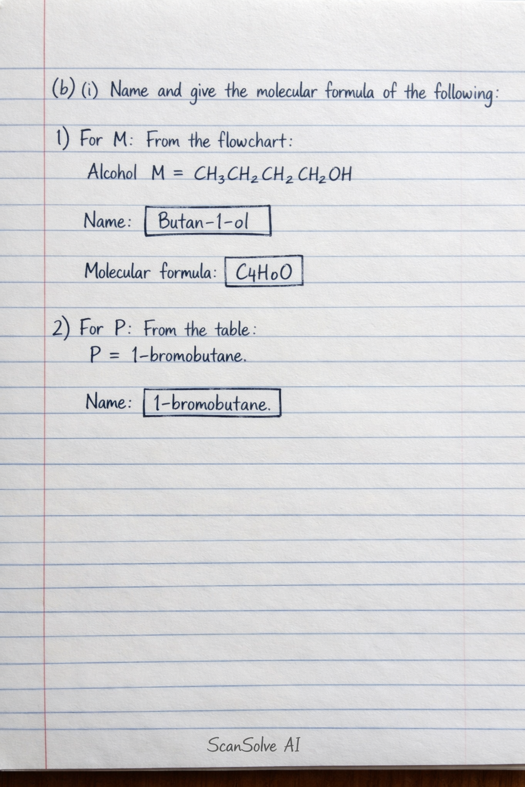 Handwritten step-by-step solution preview