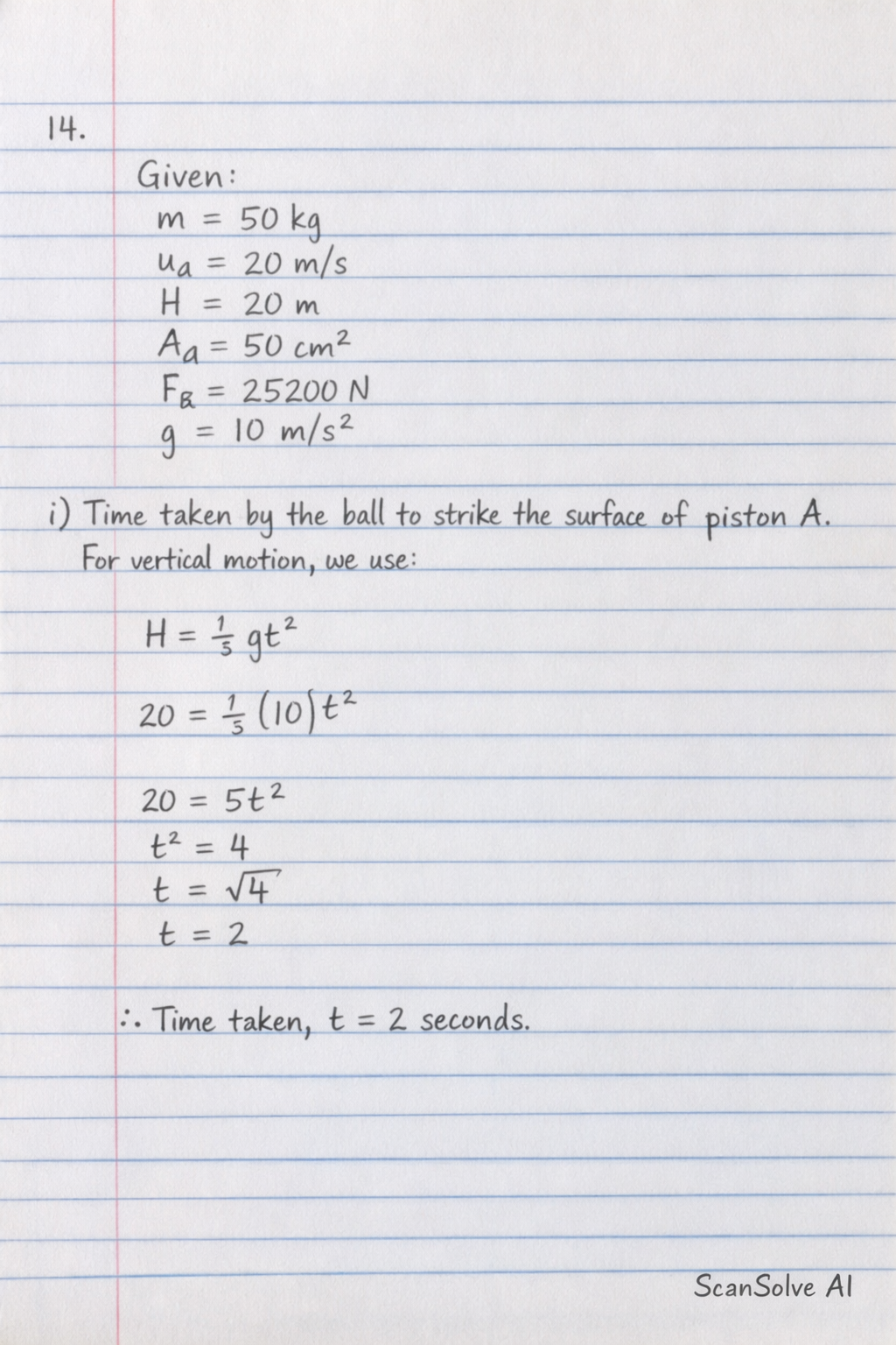 Handwritten step-by-step solution preview