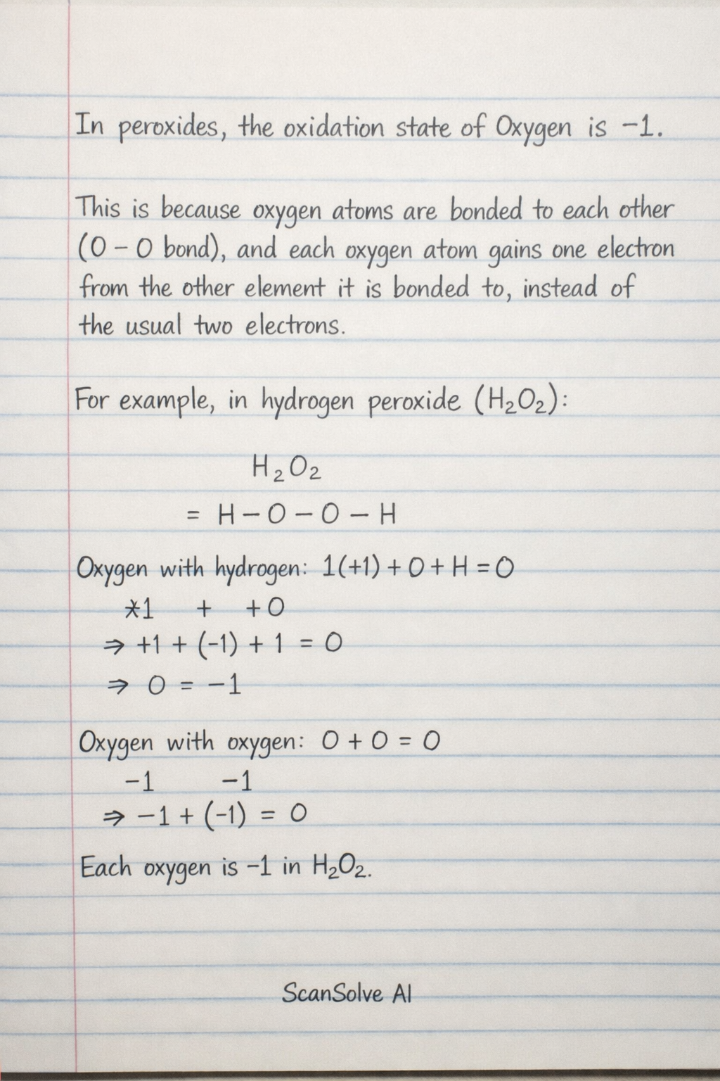Handwritten step-by-step solution