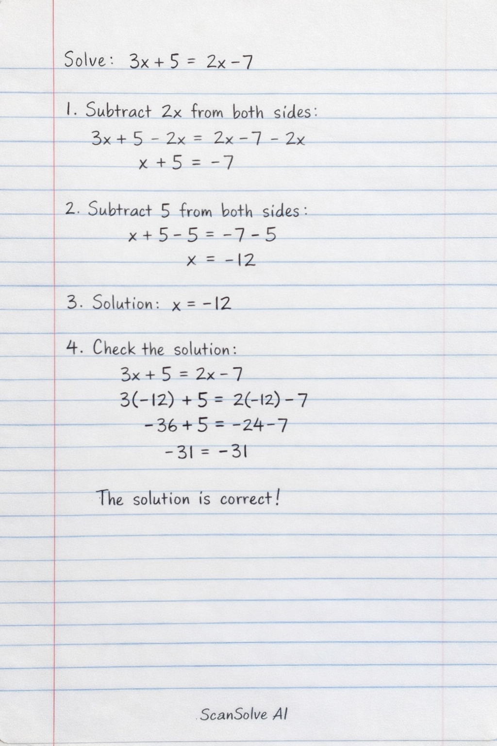Handwritten step-by-step solution preview