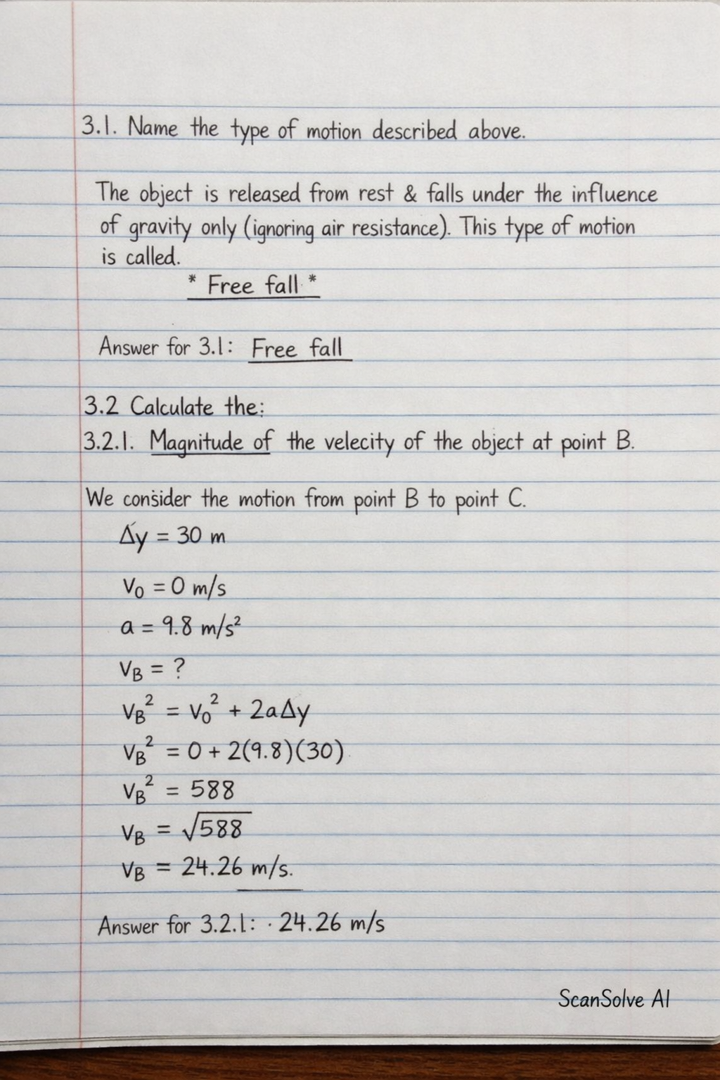 Handwritten step-by-step solution preview