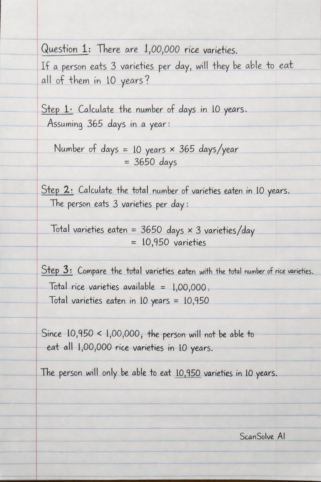 Handwritten step-by-step solution preview