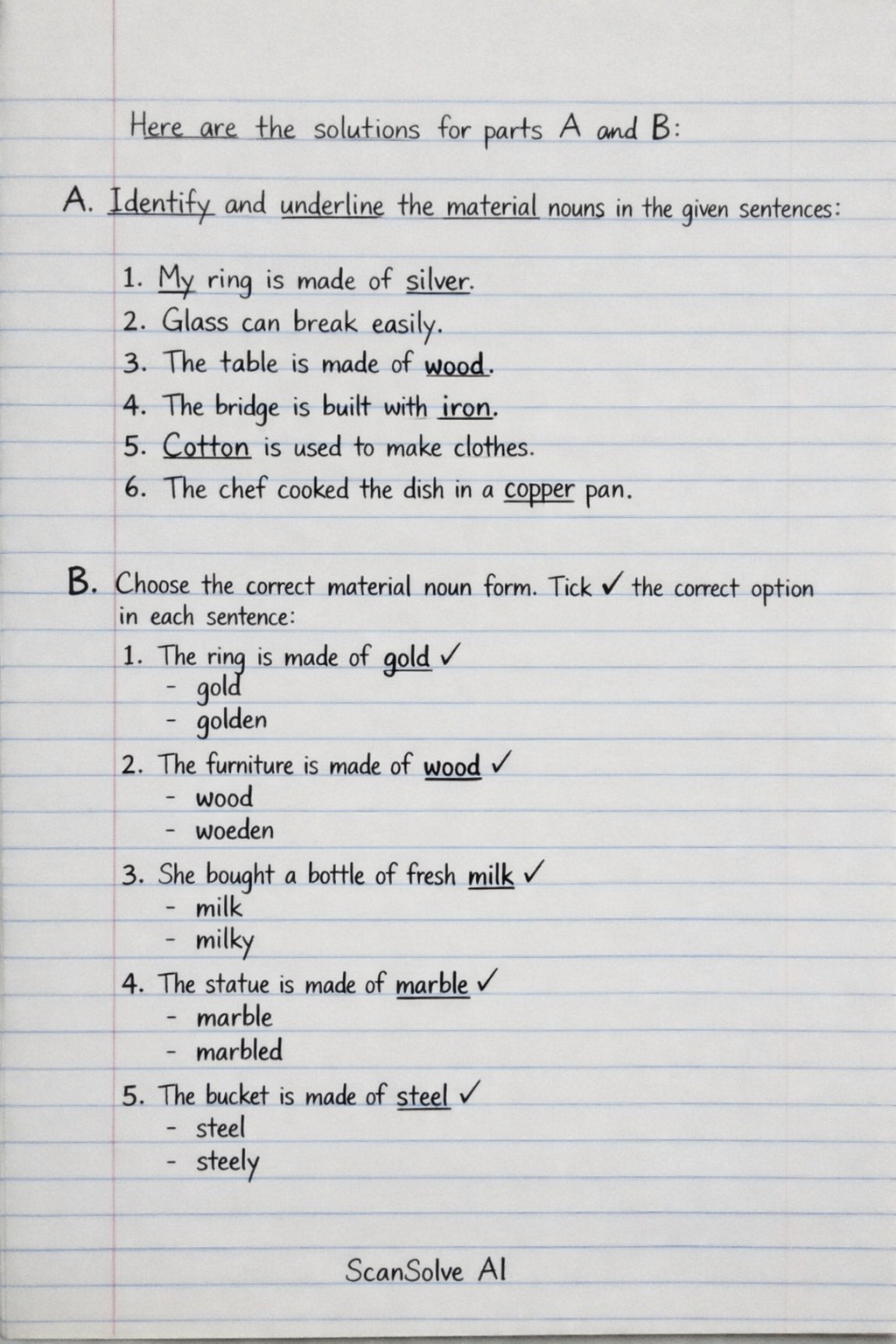 Handwritten step-by-step solution