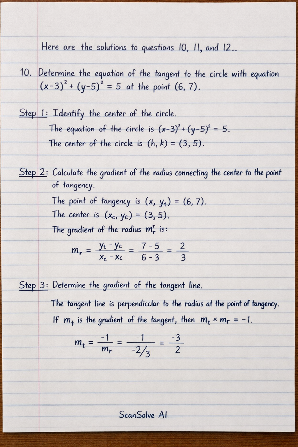 Handwritten step-by-step solution preview