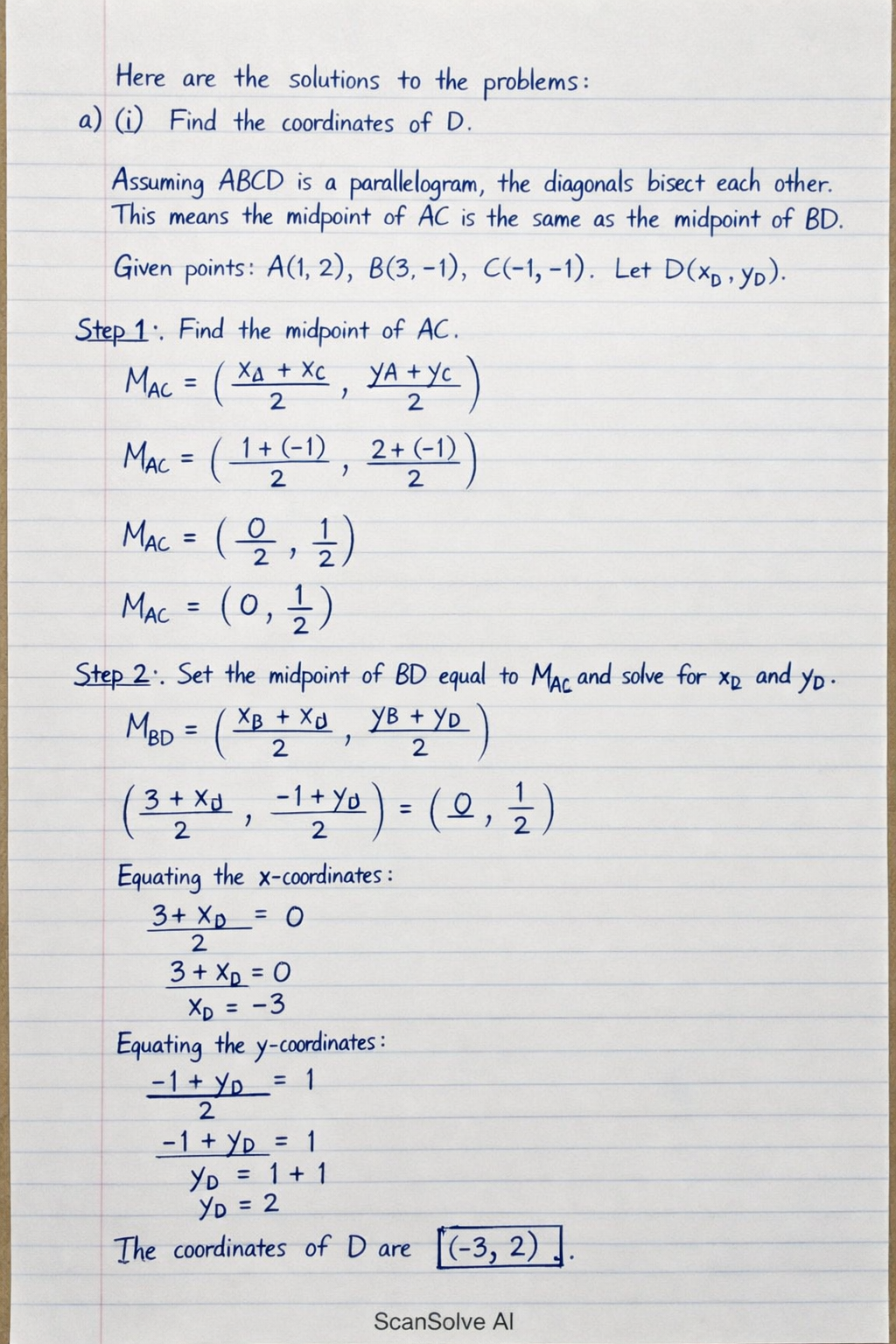 Handwritten step-by-step solution preview