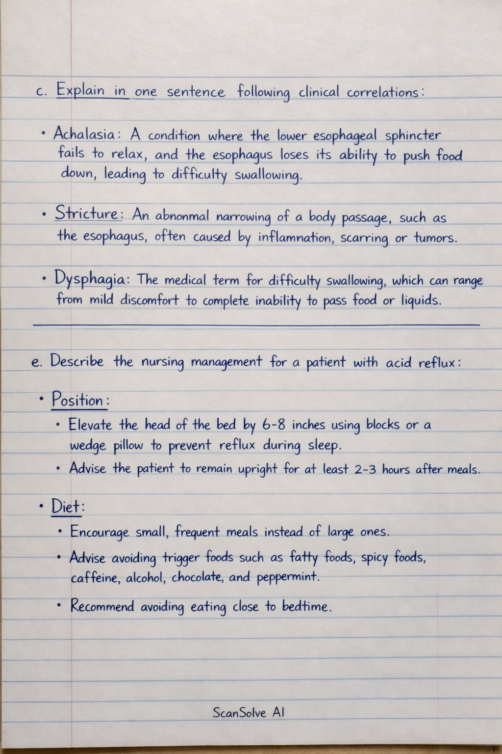 Handwritten step-by-step solution