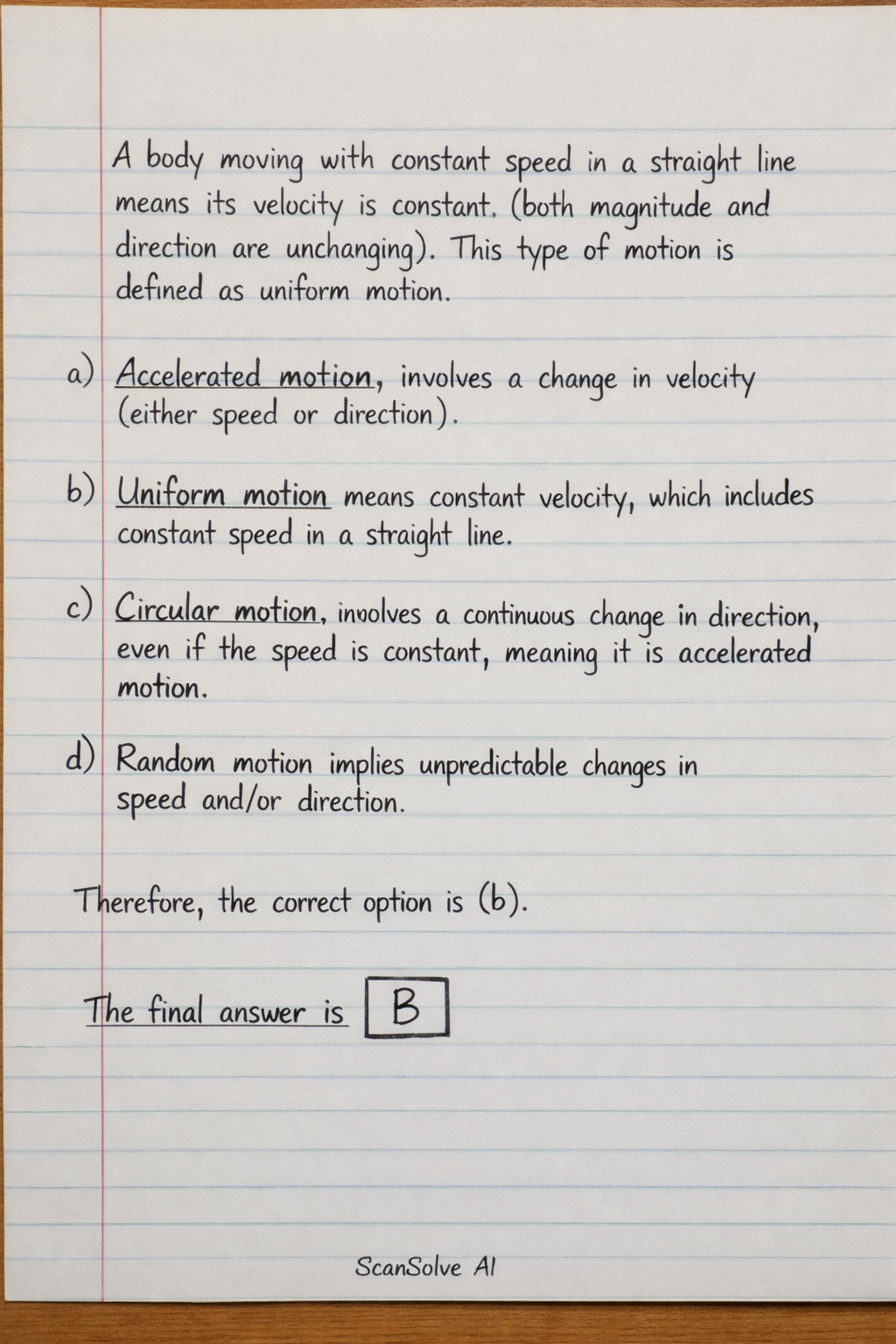 Handwritten step-by-step solution