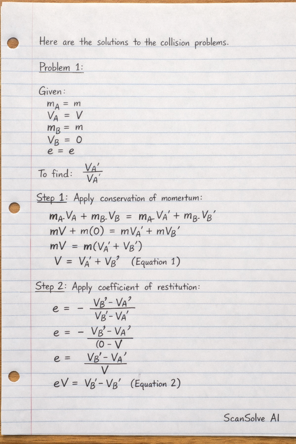 Handwritten step-by-step solution preview
