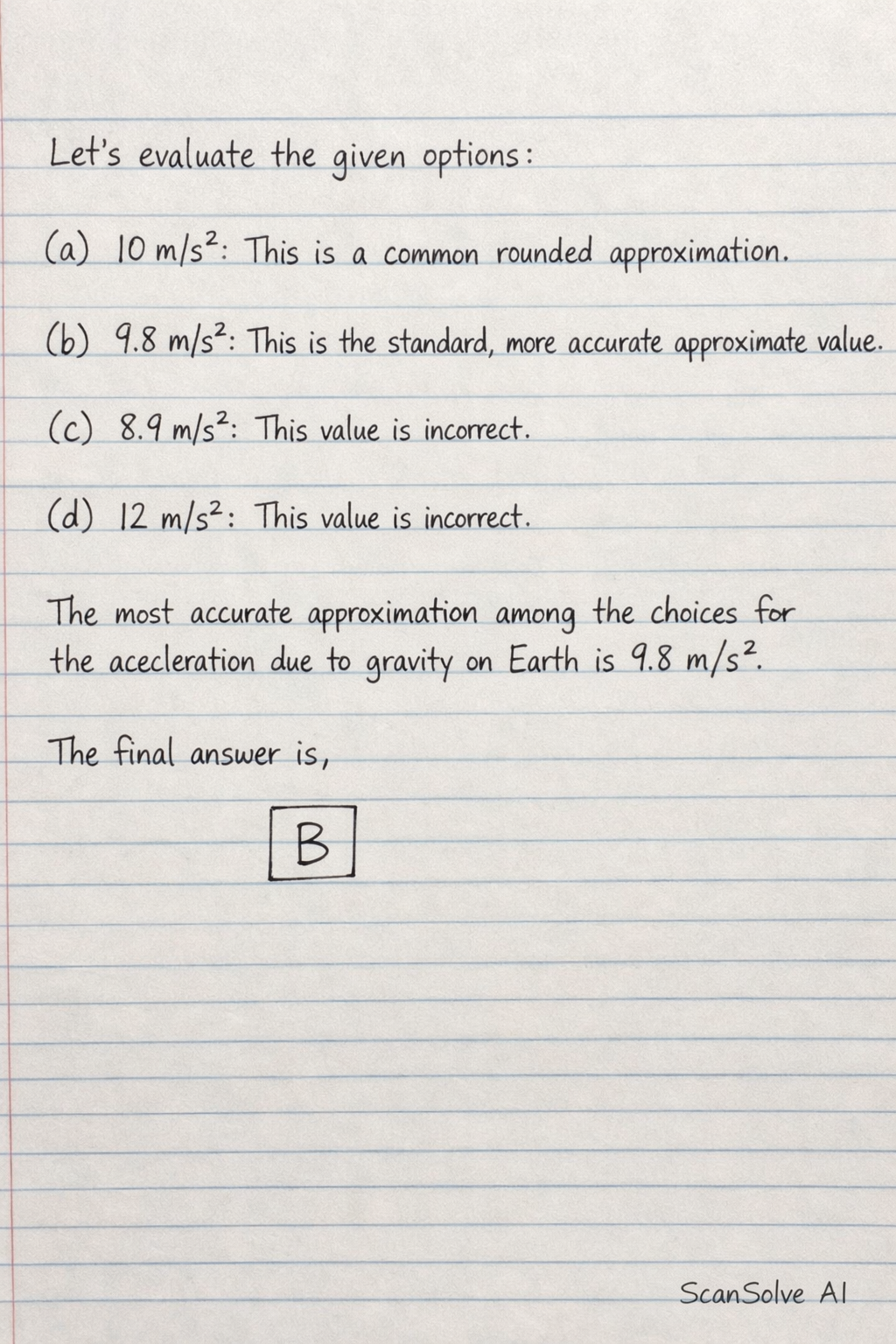 Handwritten step-by-step solution