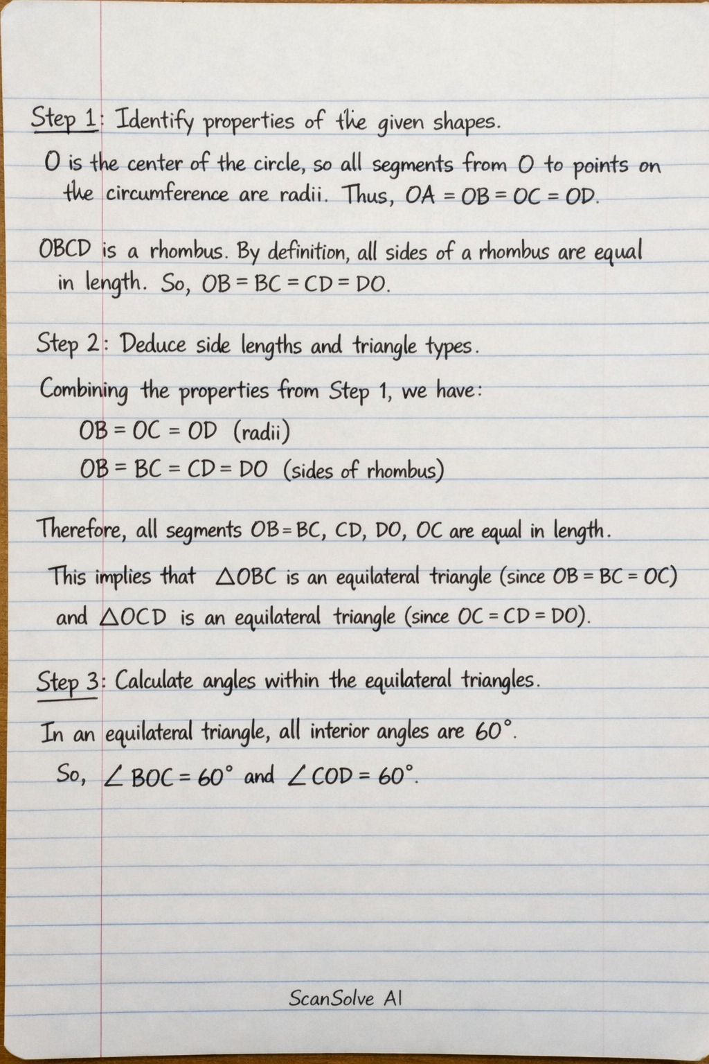 Handwritten step-by-step solution preview
