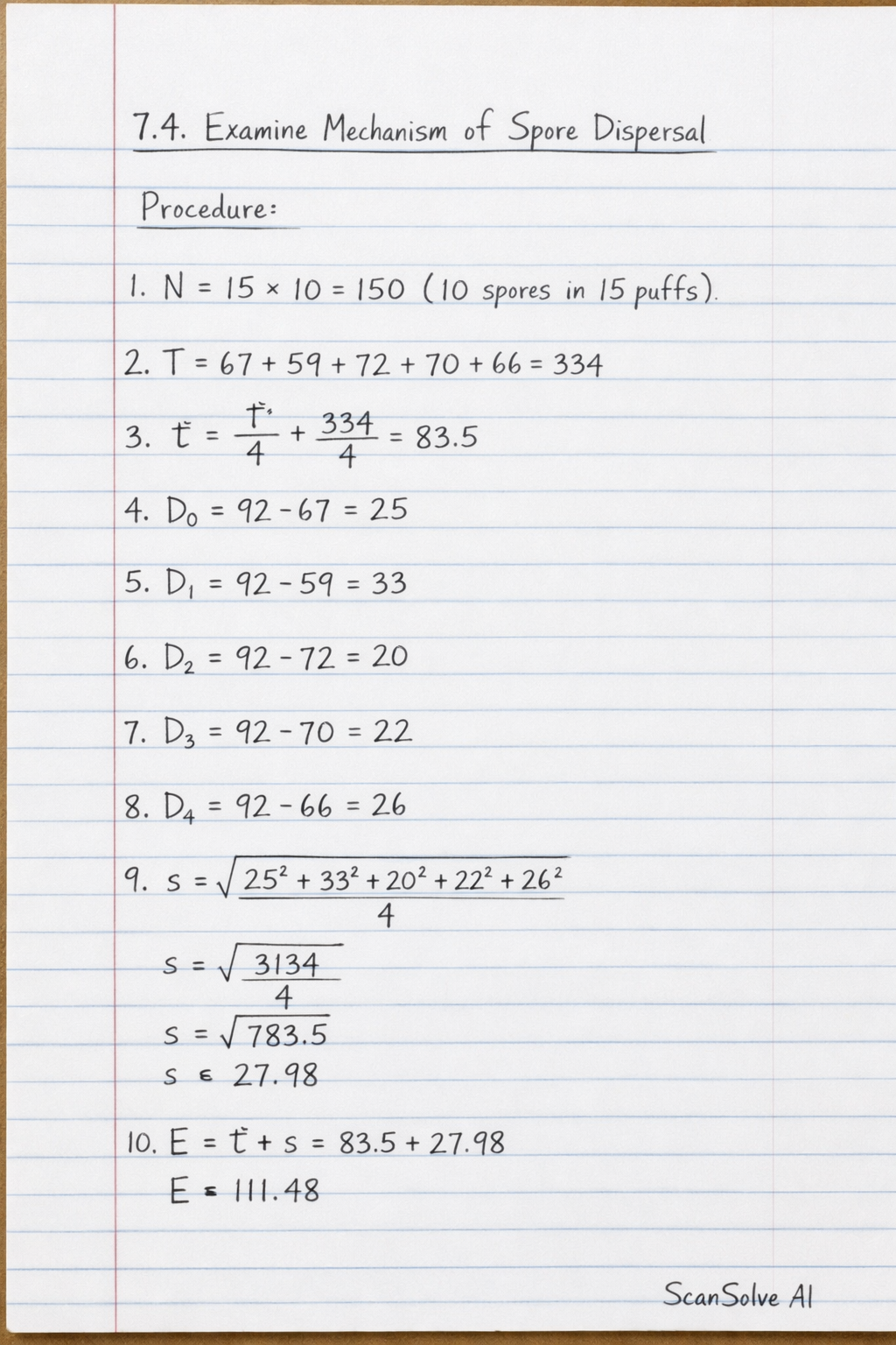 Handwritten step-by-step solution preview
