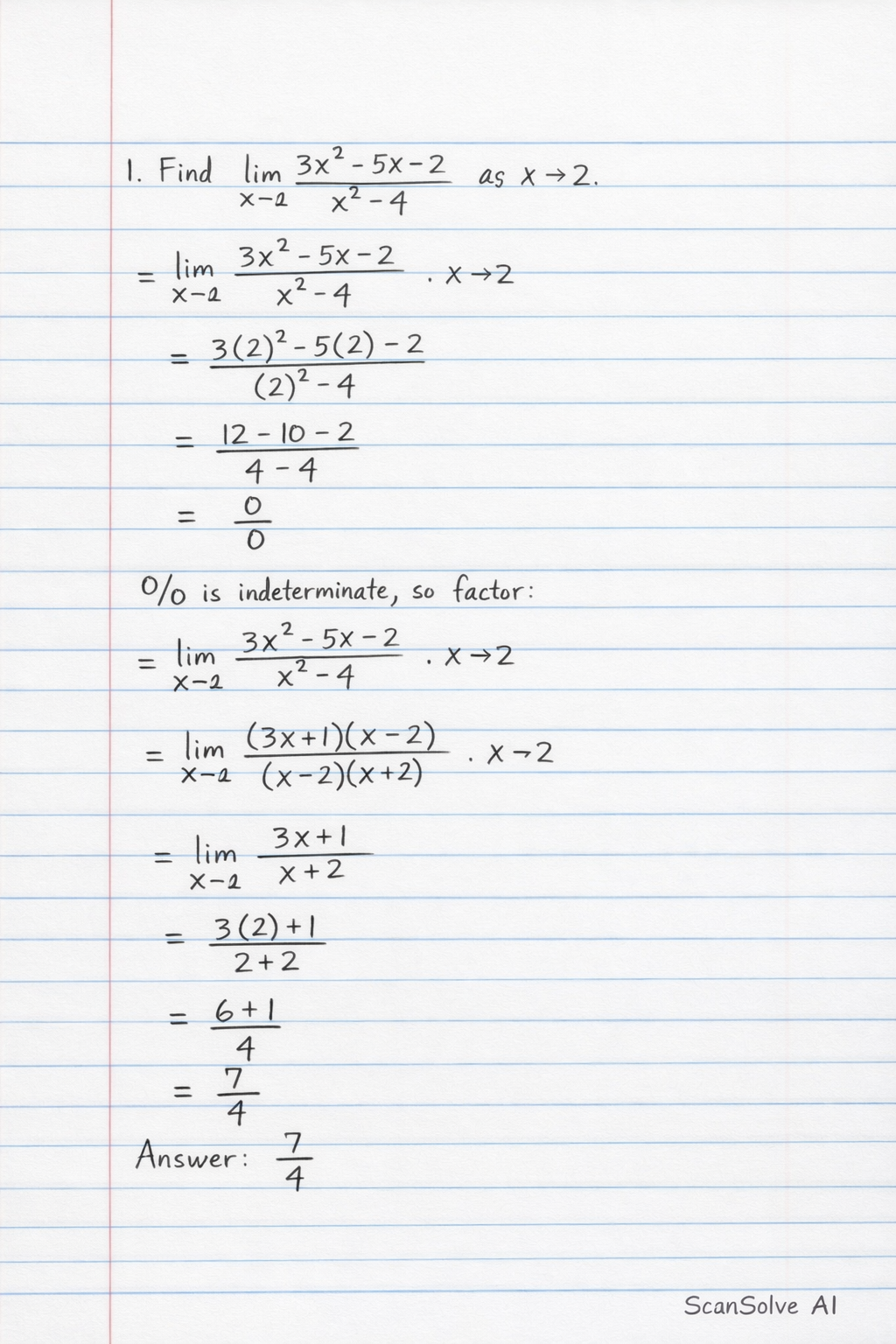 Handwritten step-by-step solution preview