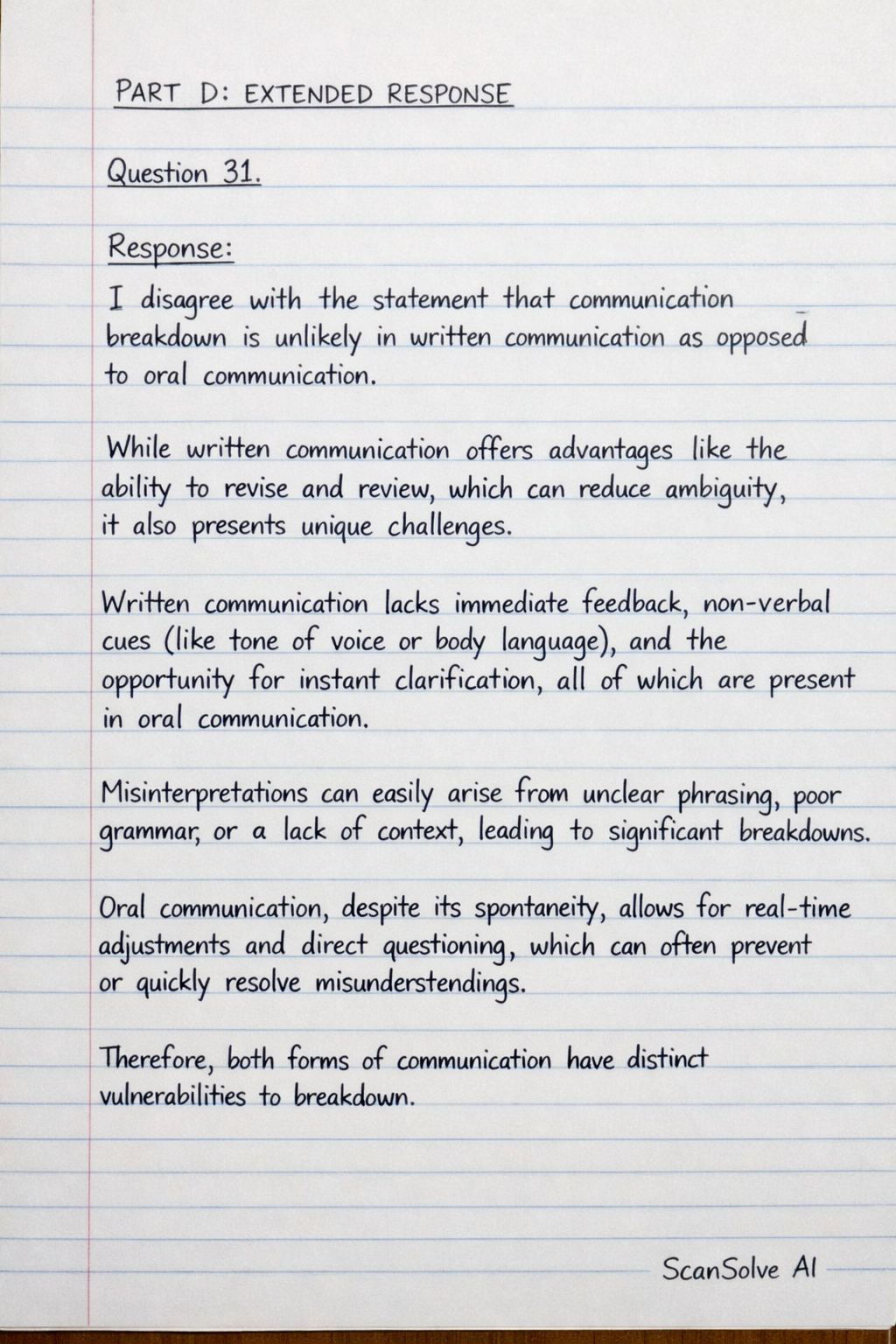 Handwritten step-by-step solution