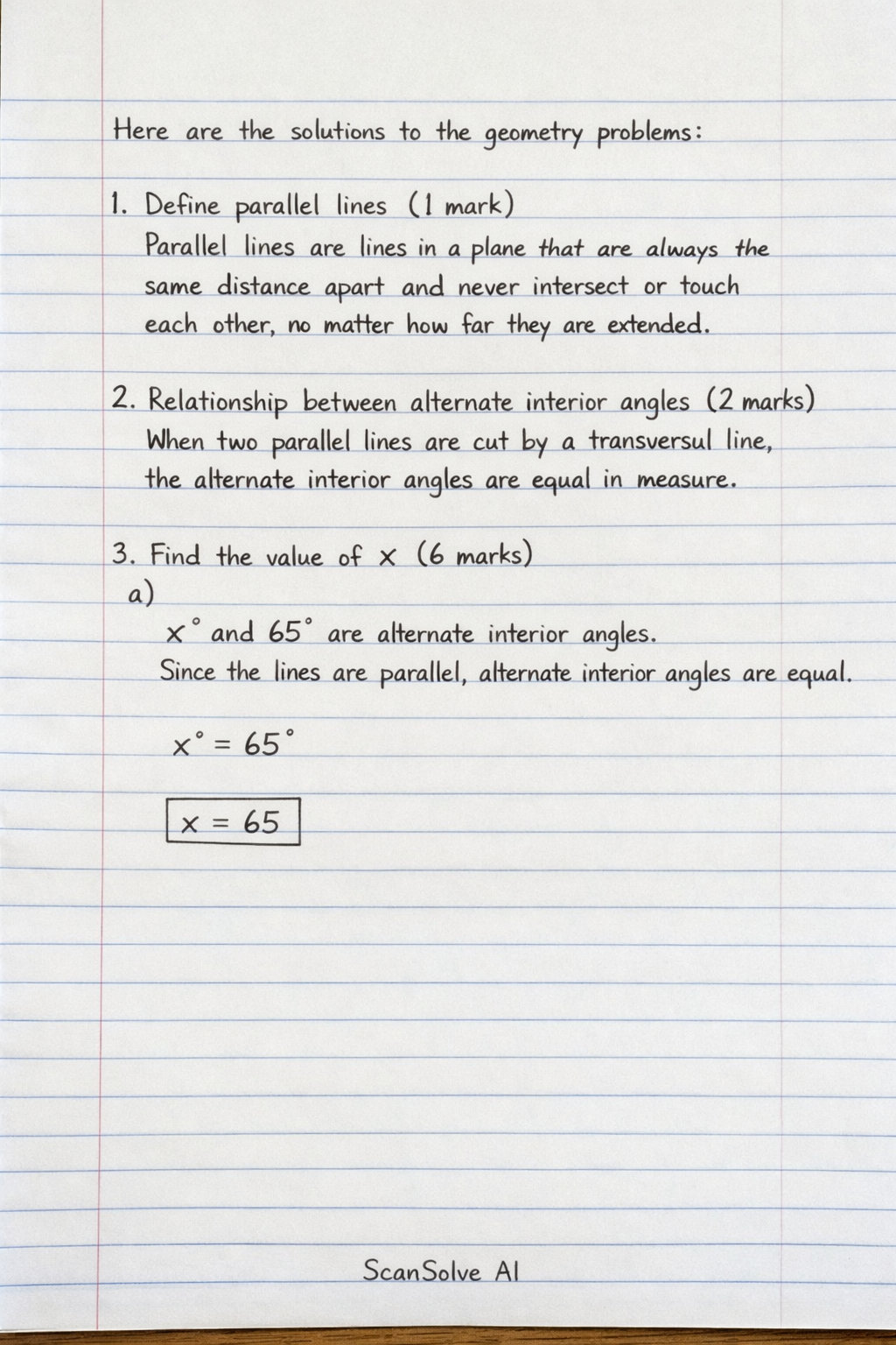 Handwritten step-by-step solution preview