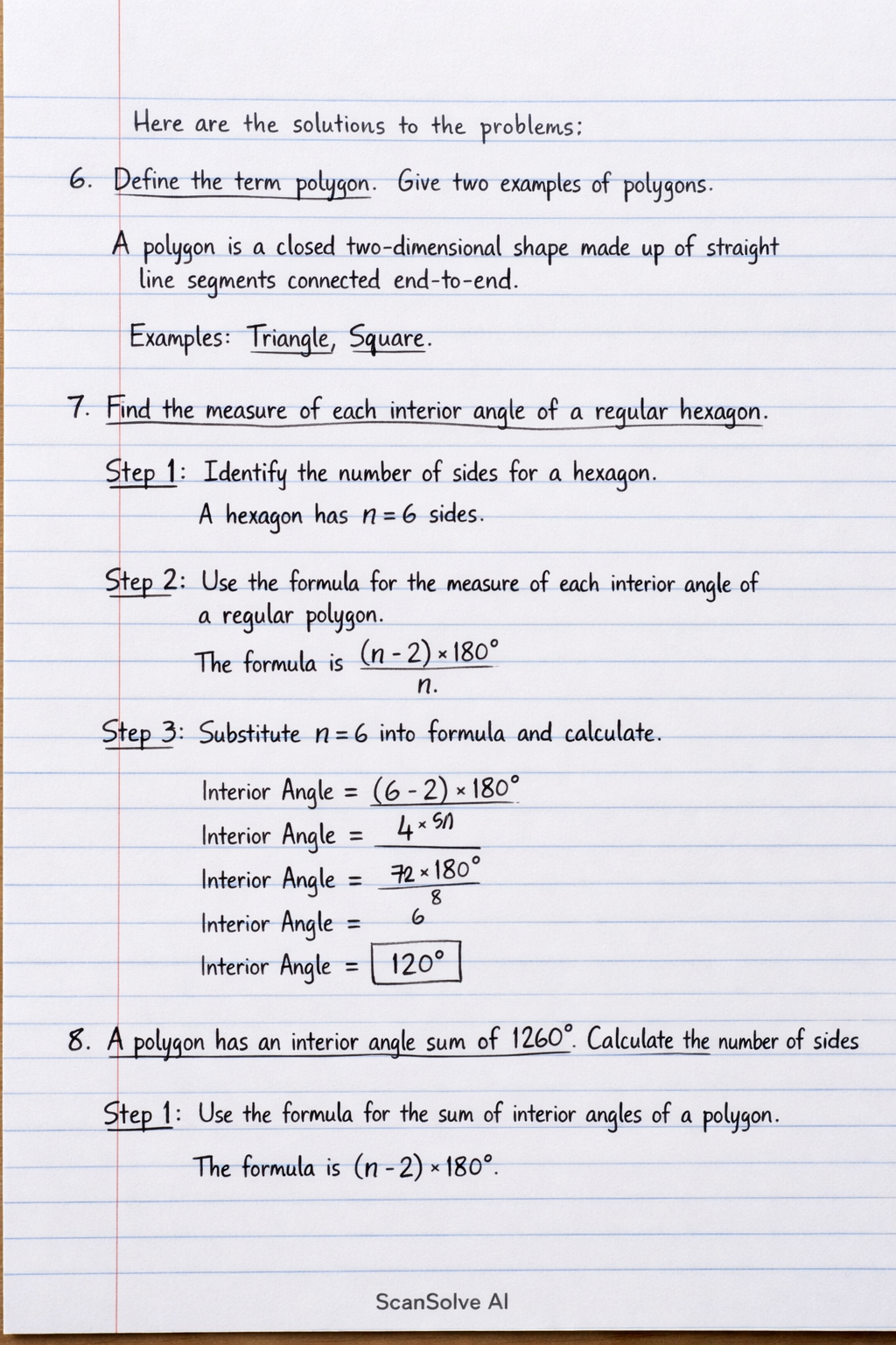 Handwritten step-by-step solution preview