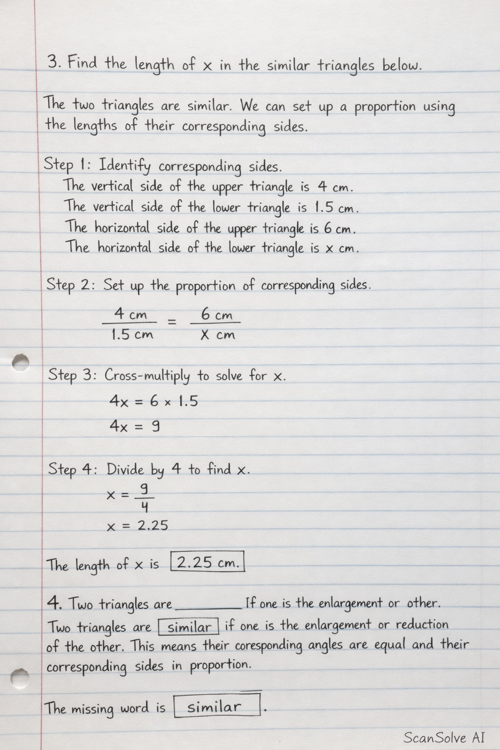 Handwritten step-by-step solution preview