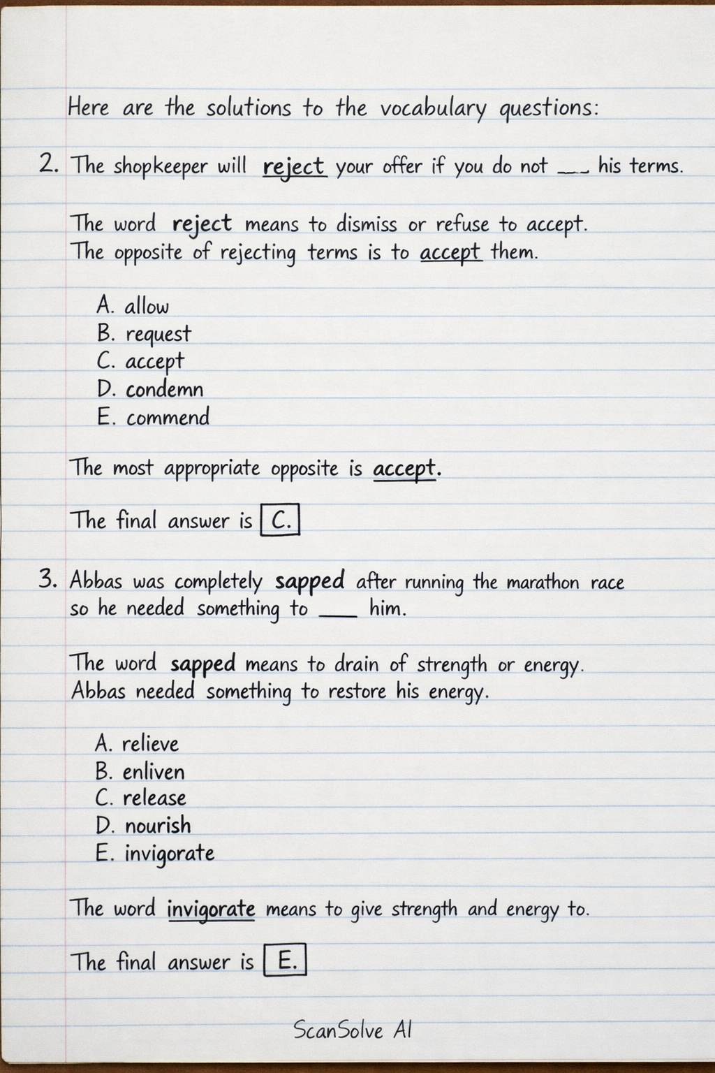 Handwritten step-by-step solution preview