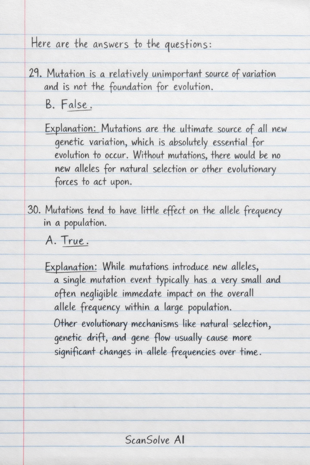 Handwritten step-by-step solution