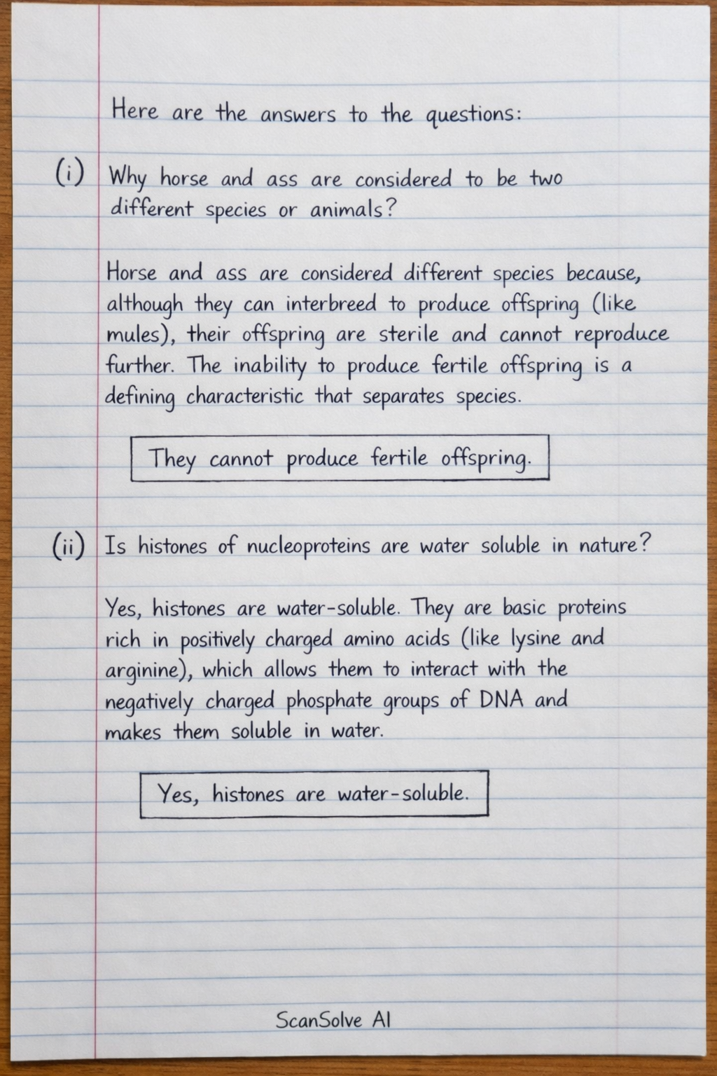 Handwritten step-by-step solution