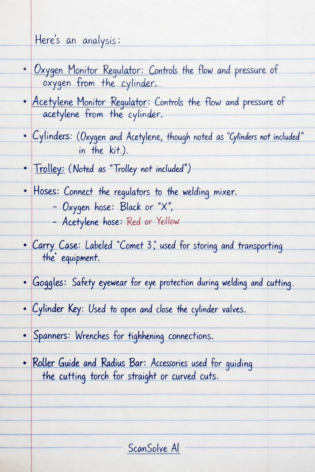 Handwritten step-by-step solution