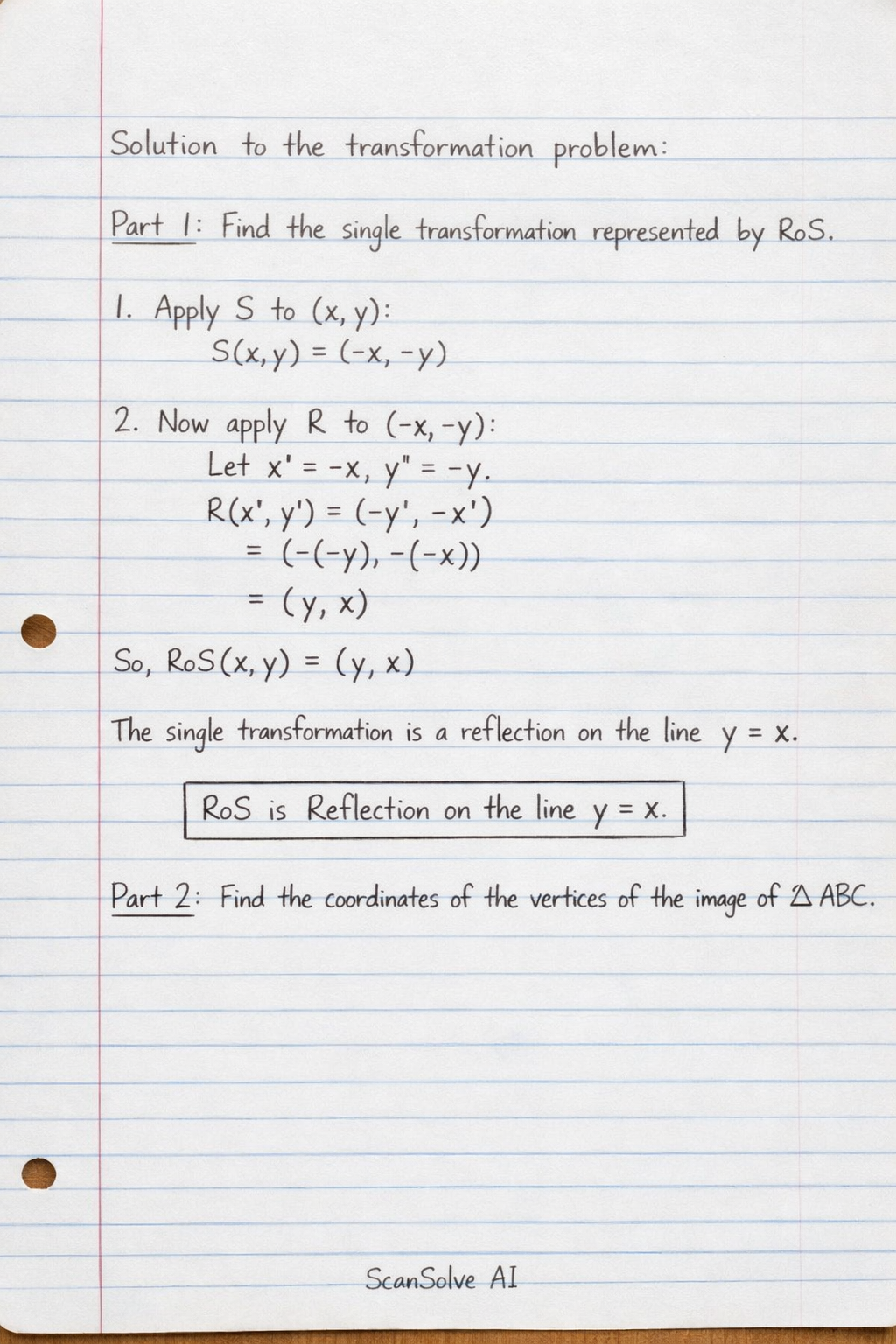 Handwritten step-by-step solution preview