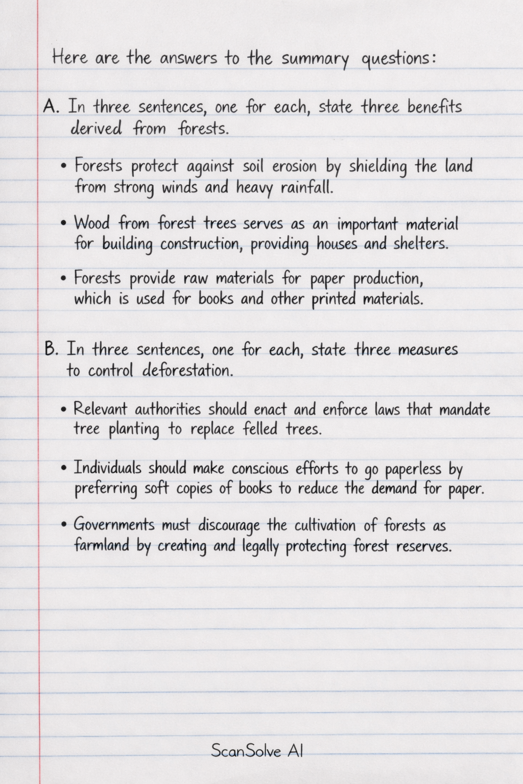 Handwritten step-by-step solution