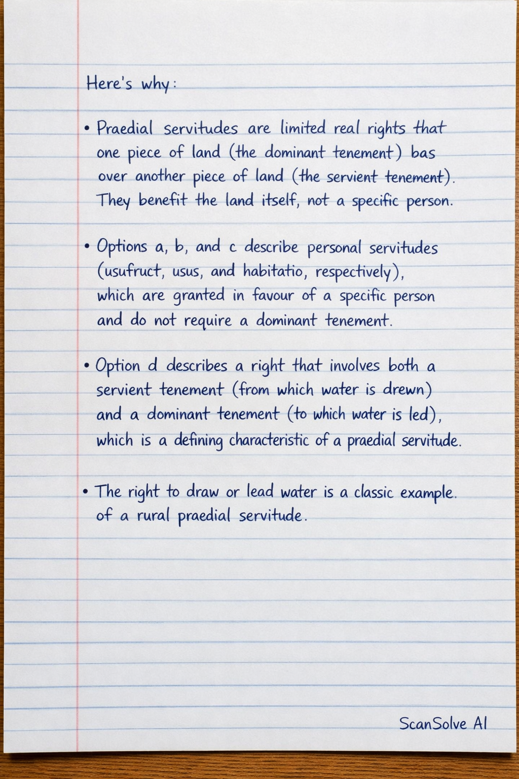 Handwritten step-by-step solution