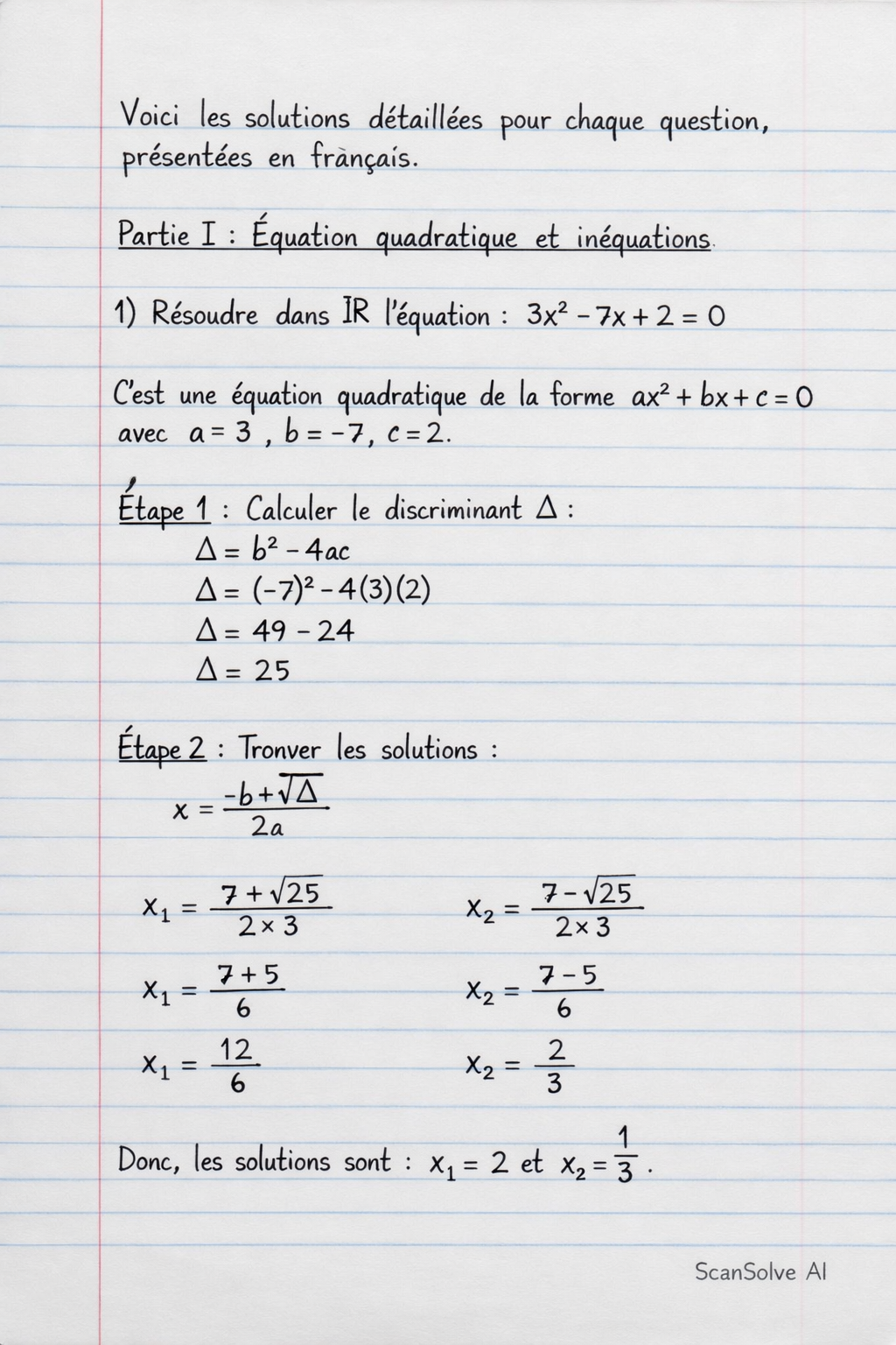 Handwritten step-by-step solution preview