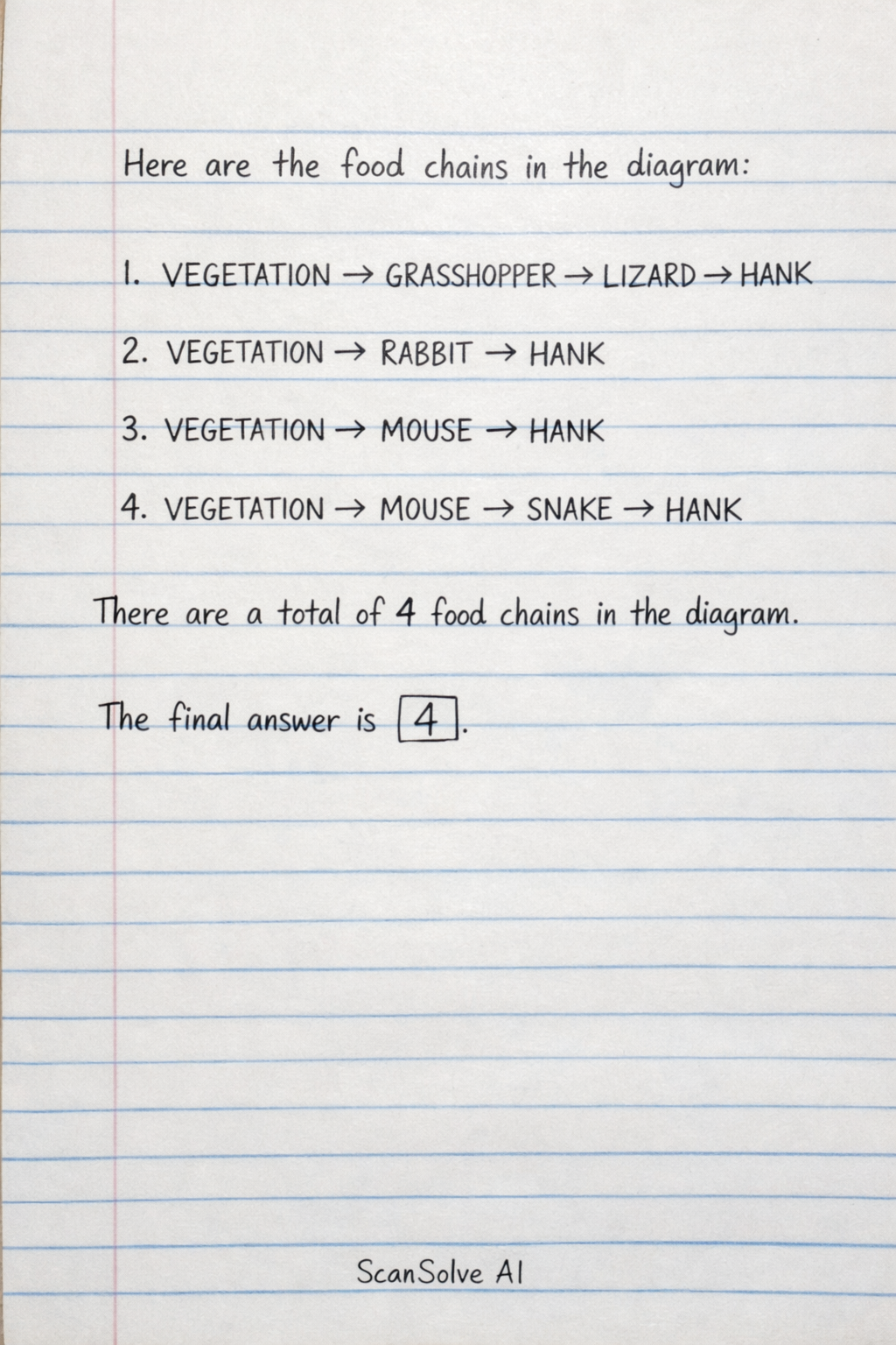 Handwritten step-by-step solution