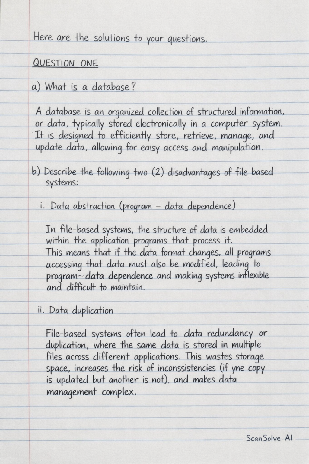 Handwritten step-by-step solution preview