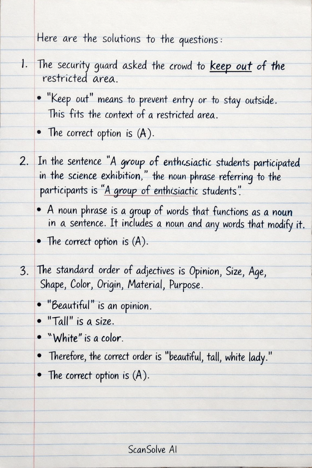 Handwritten step-by-step solution preview