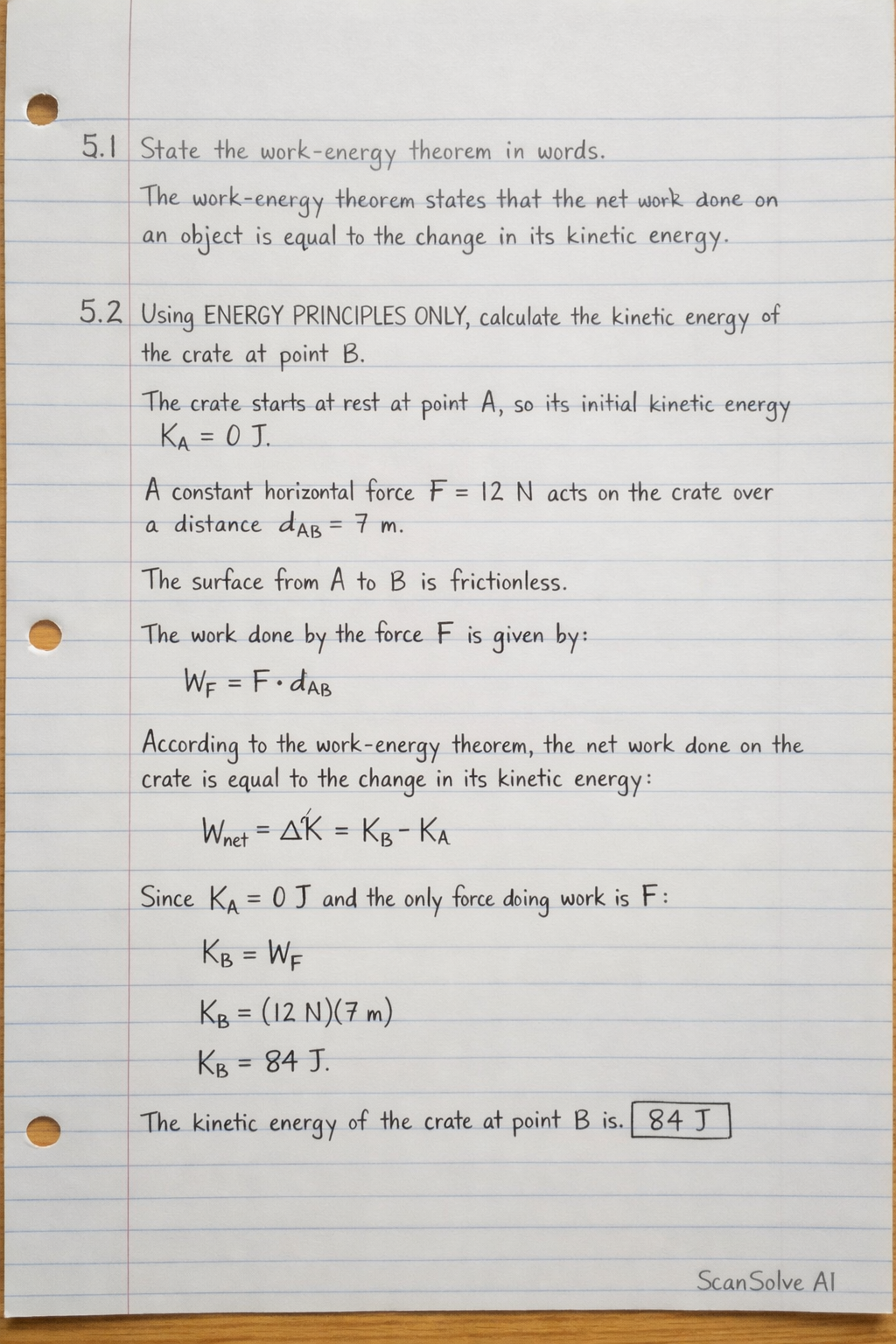 Handwritten step-by-step solution preview