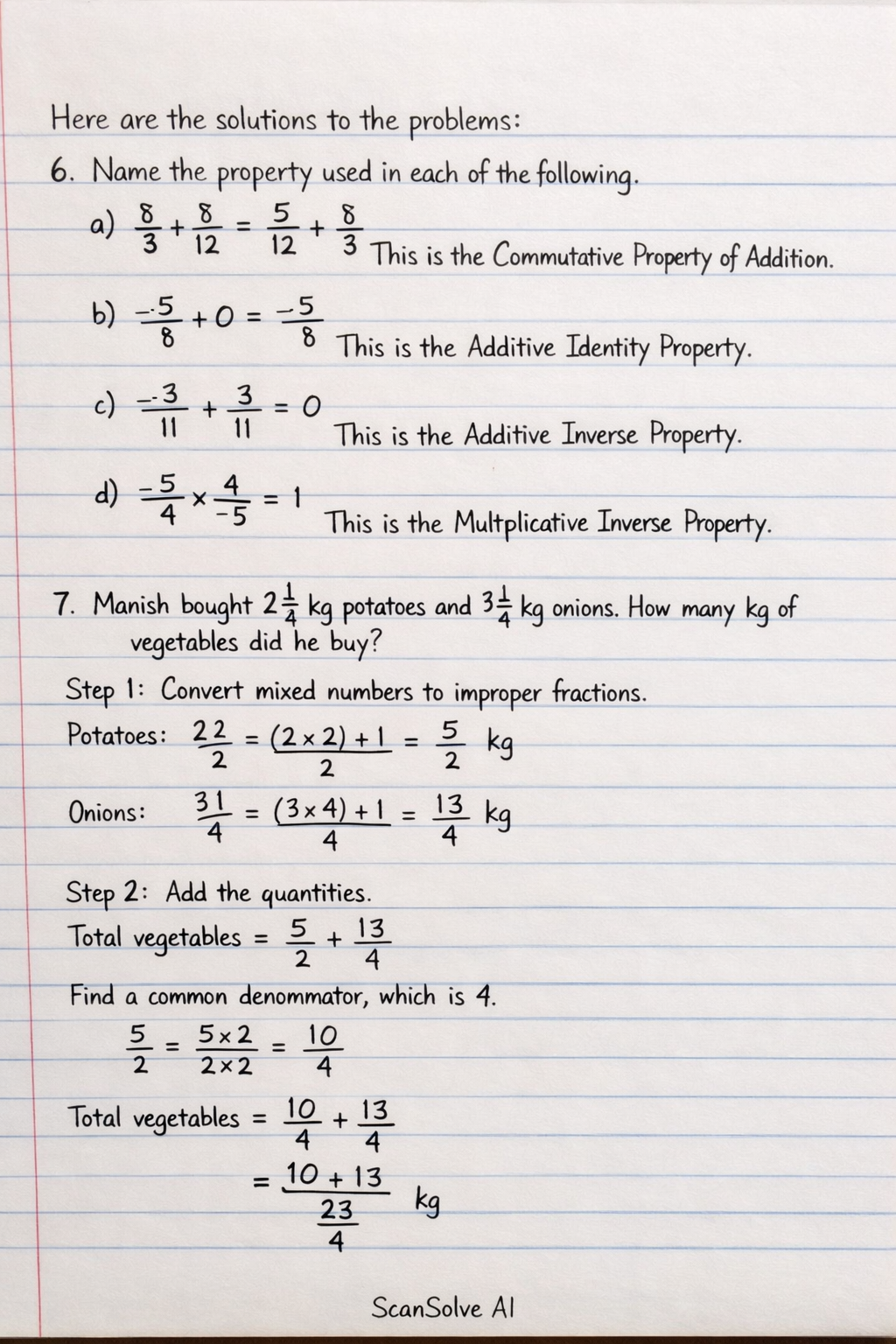 Handwritten step-by-step solution preview