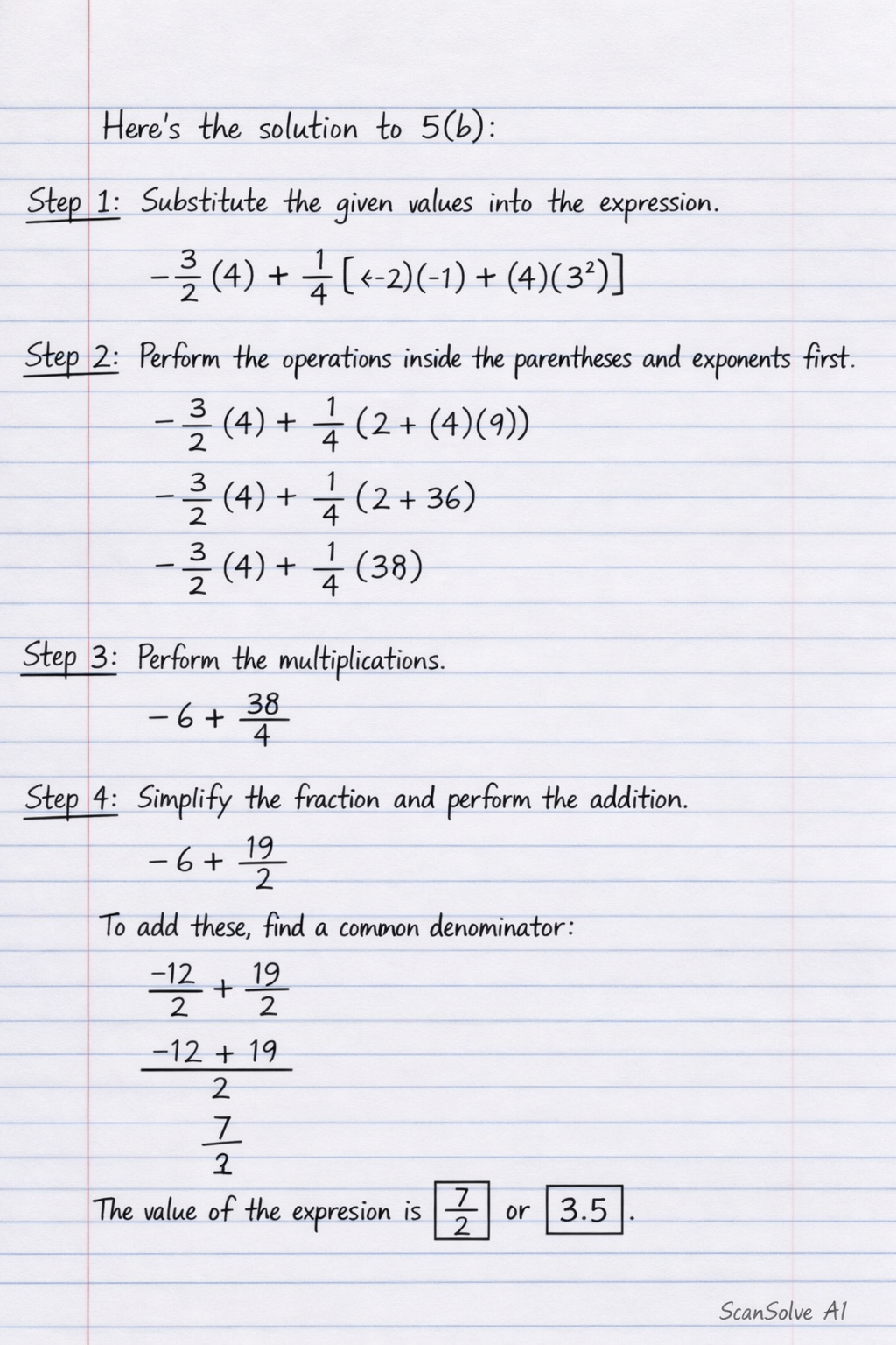 Handwritten step-by-step solution preview