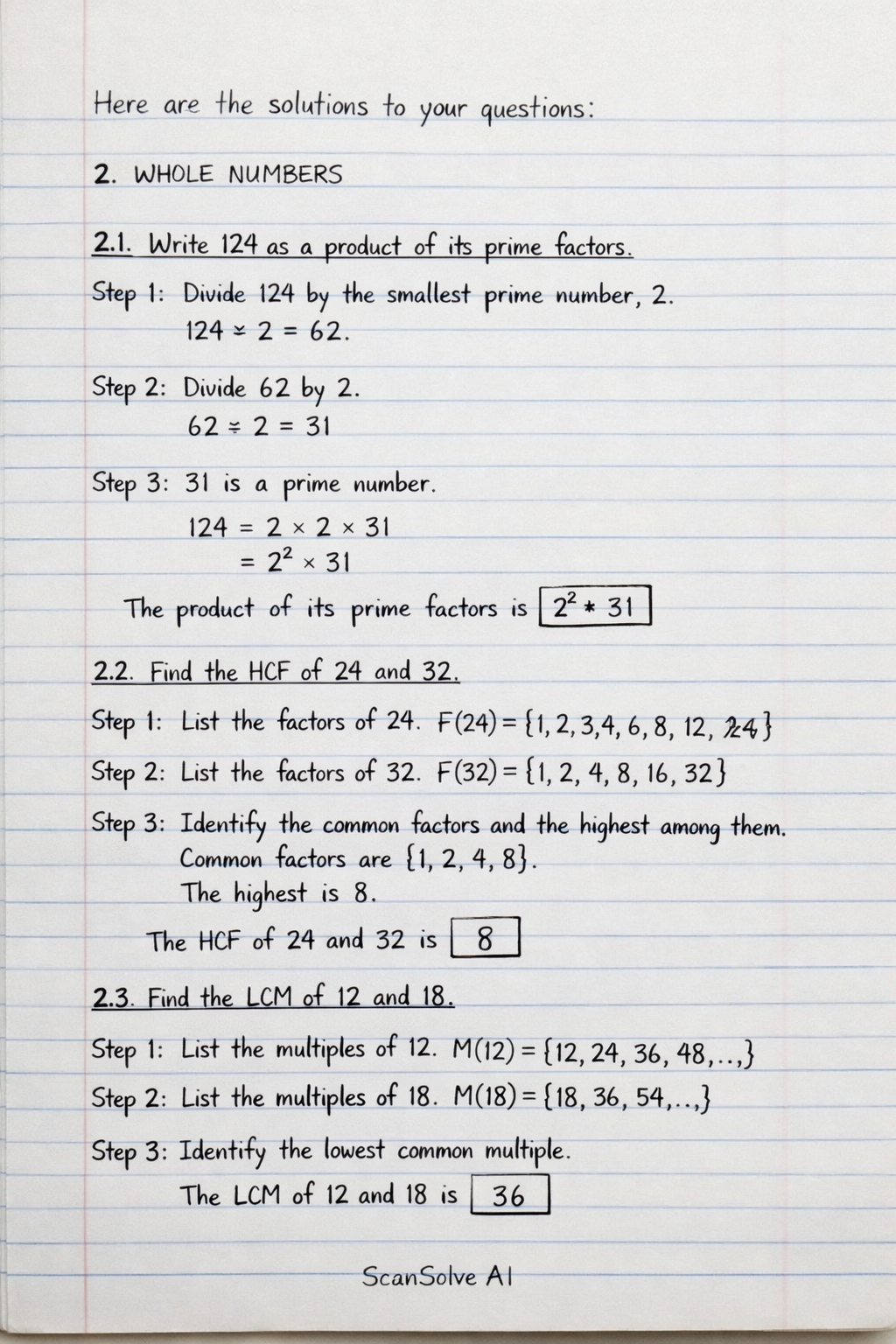 Handwritten step-by-step solution preview