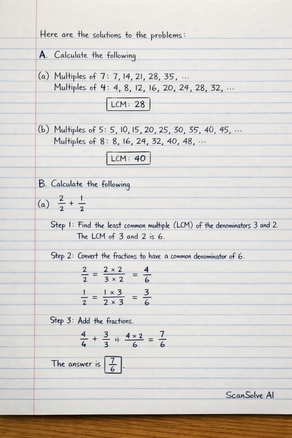 Handwritten step-by-step solution preview