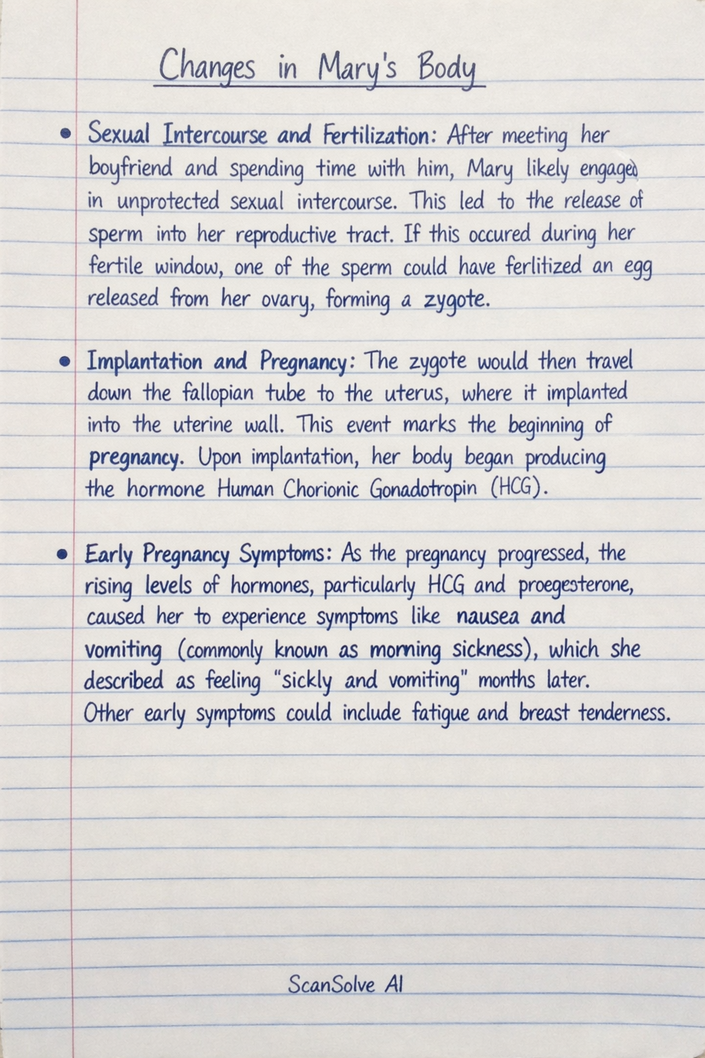 Handwritten step-by-step solution