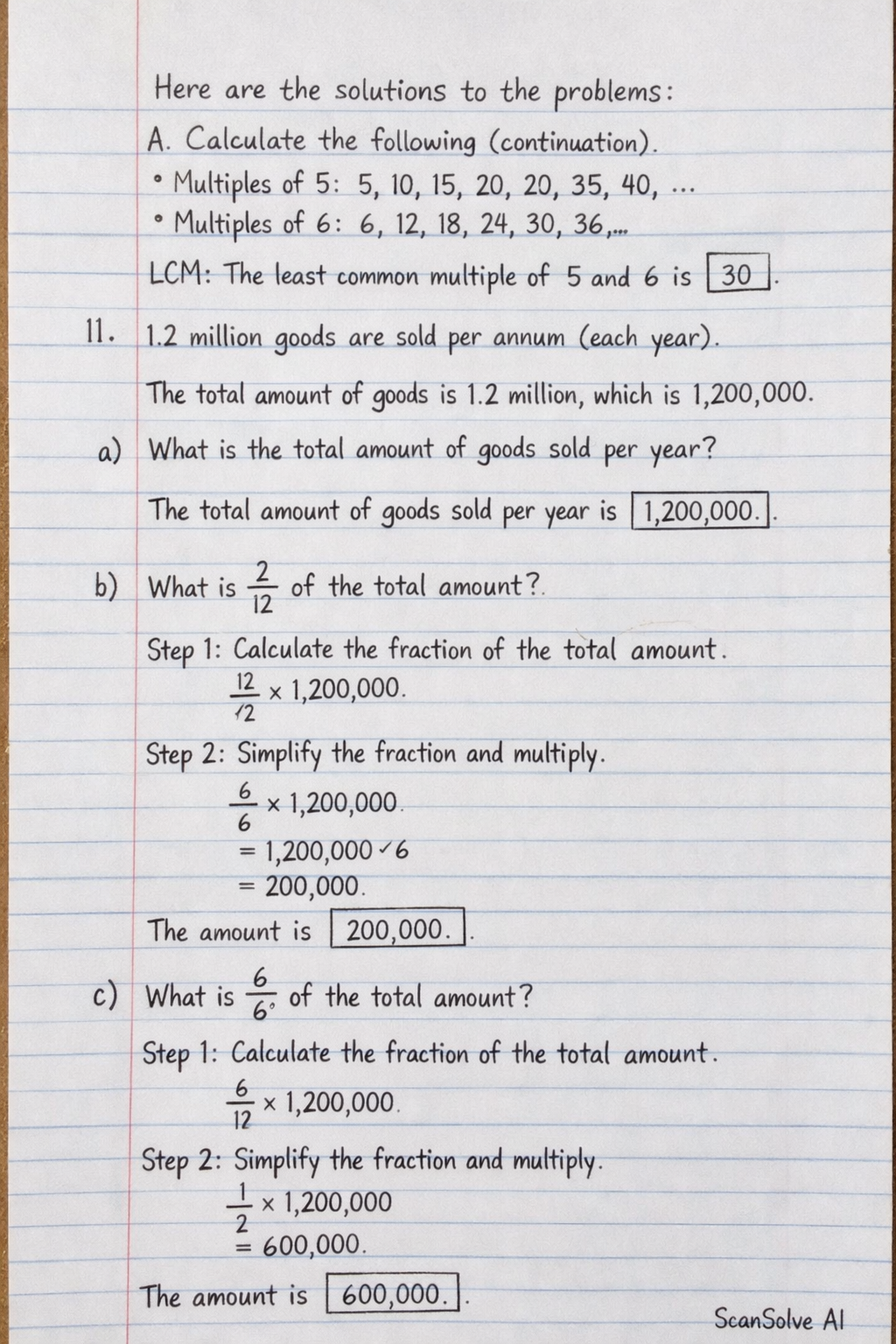 Handwritten step-by-step solution preview
