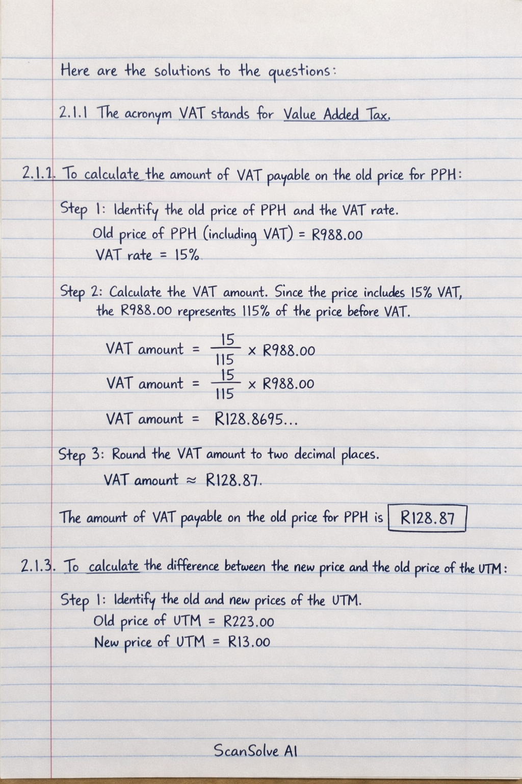 Handwritten step-by-step solution preview