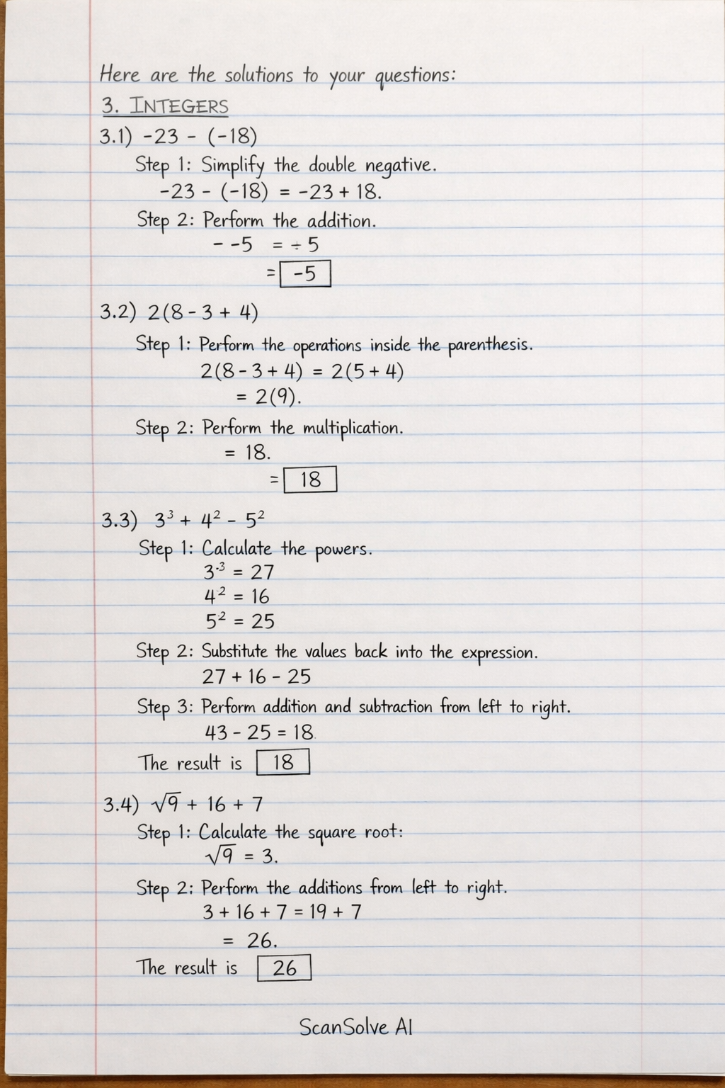 Handwritten step-by-step solution preview