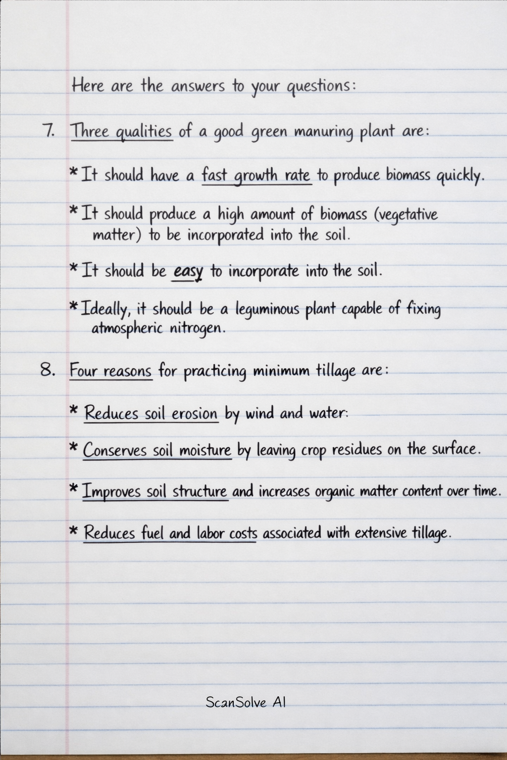 Handwritten step-by-step solution