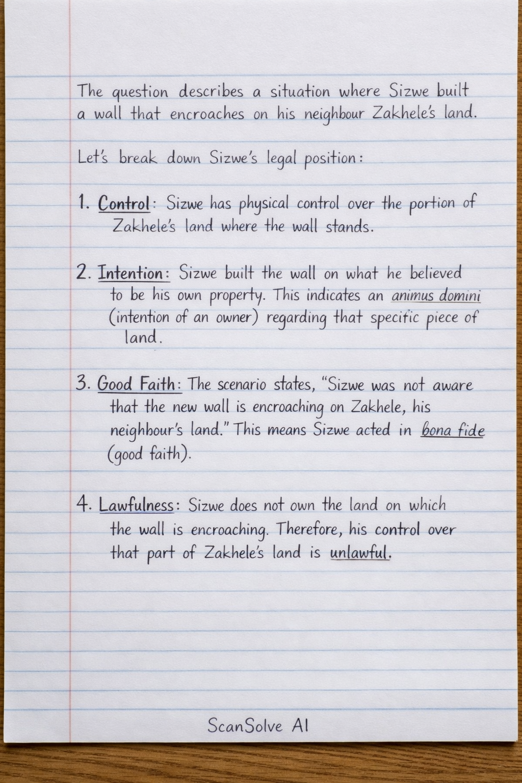Handwritten step-by-step solution preview