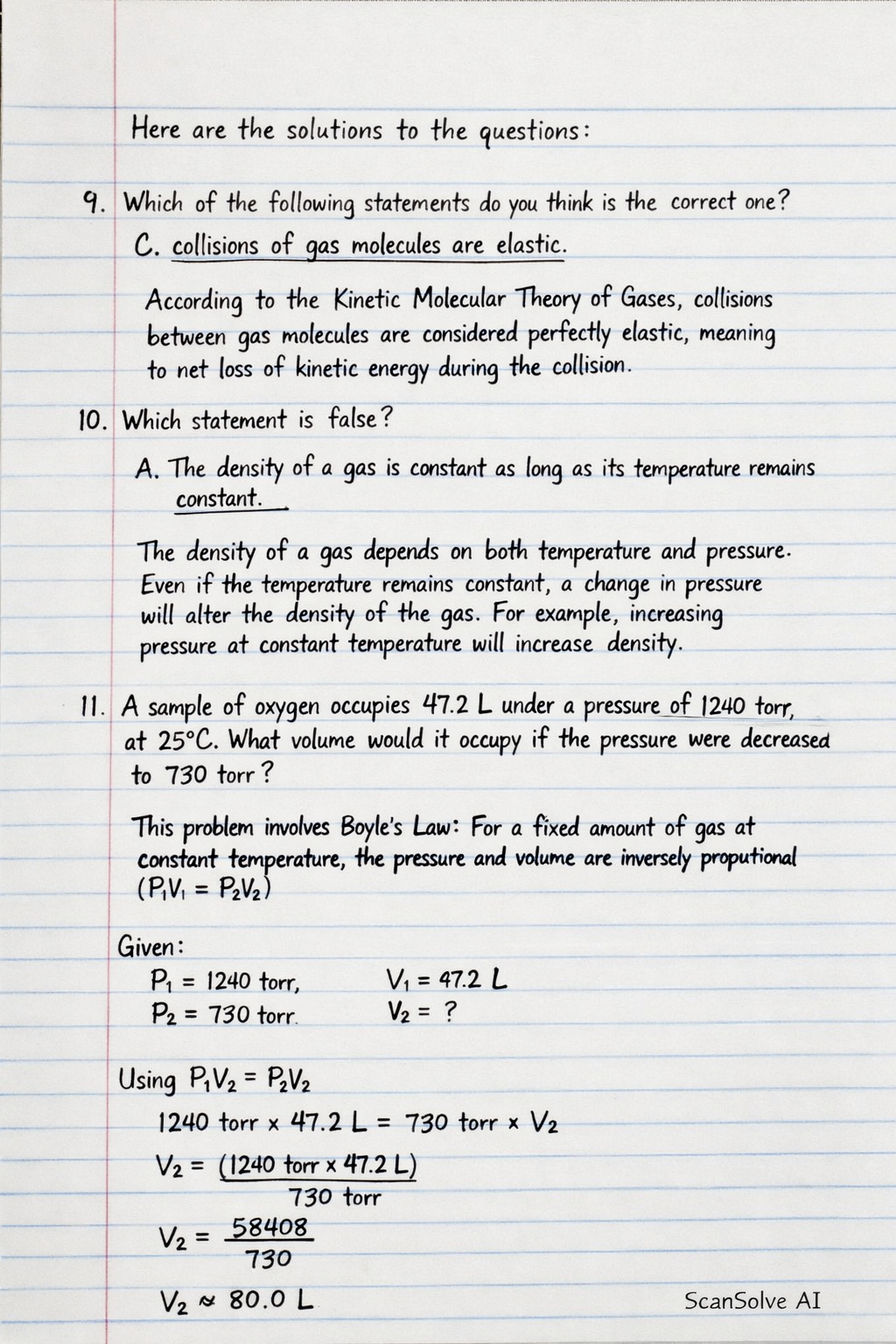 Handwritten step-by-step solution preview